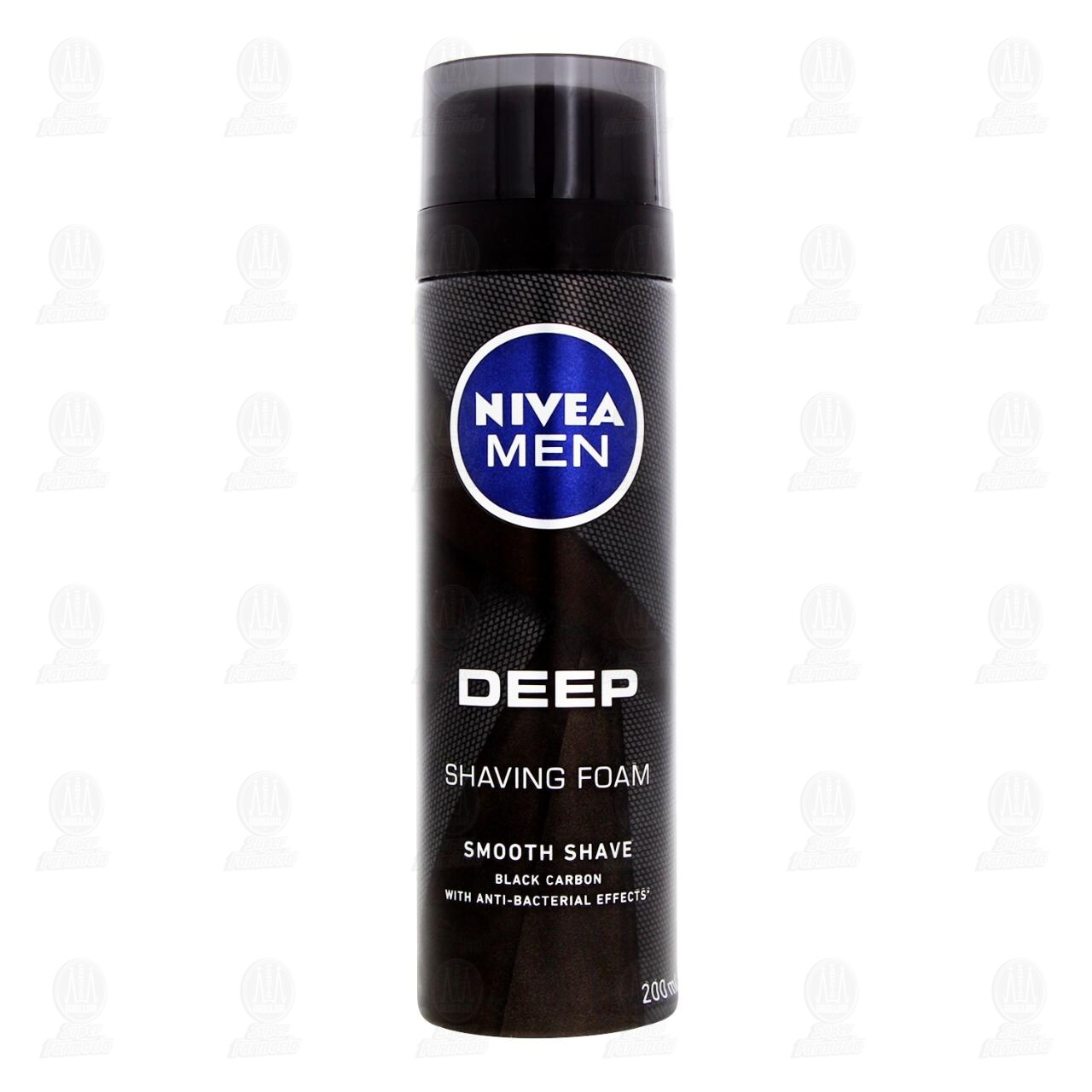 Nivea Men Deep Espuma de Afeitar Smooth Shave Black Carbon, 200 ml. image number 1