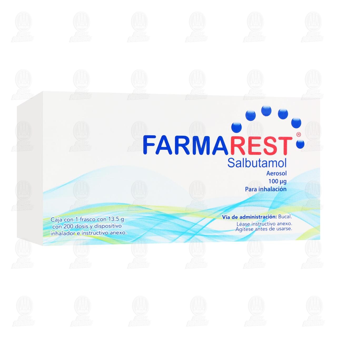 Farmarest 100 mcg Aerosol para Inhalaci&oacute;n, 200 Dosis. image number 0