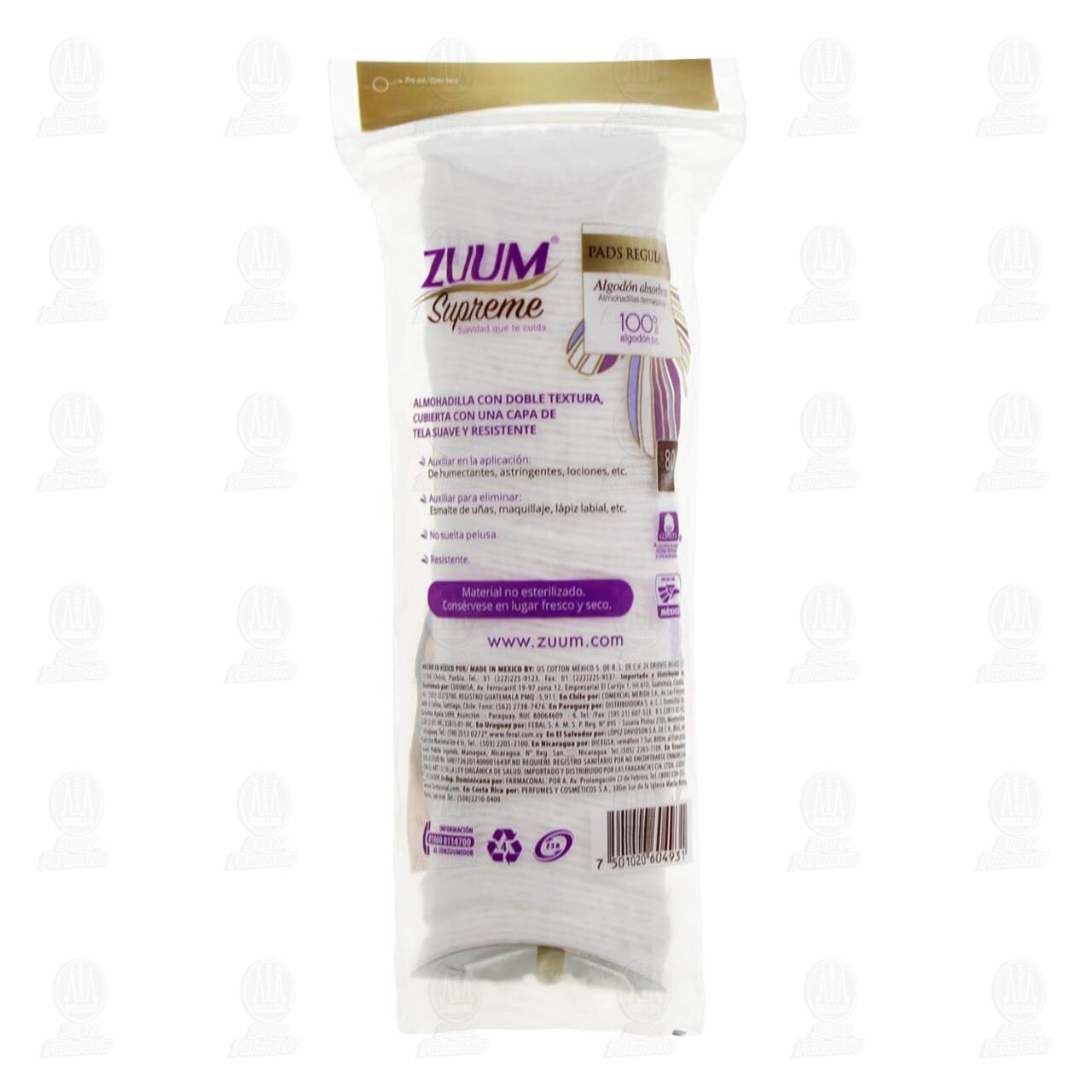 Almohadillas Faciales Zuum Supreme Circulares, 80 pzas. image number 1