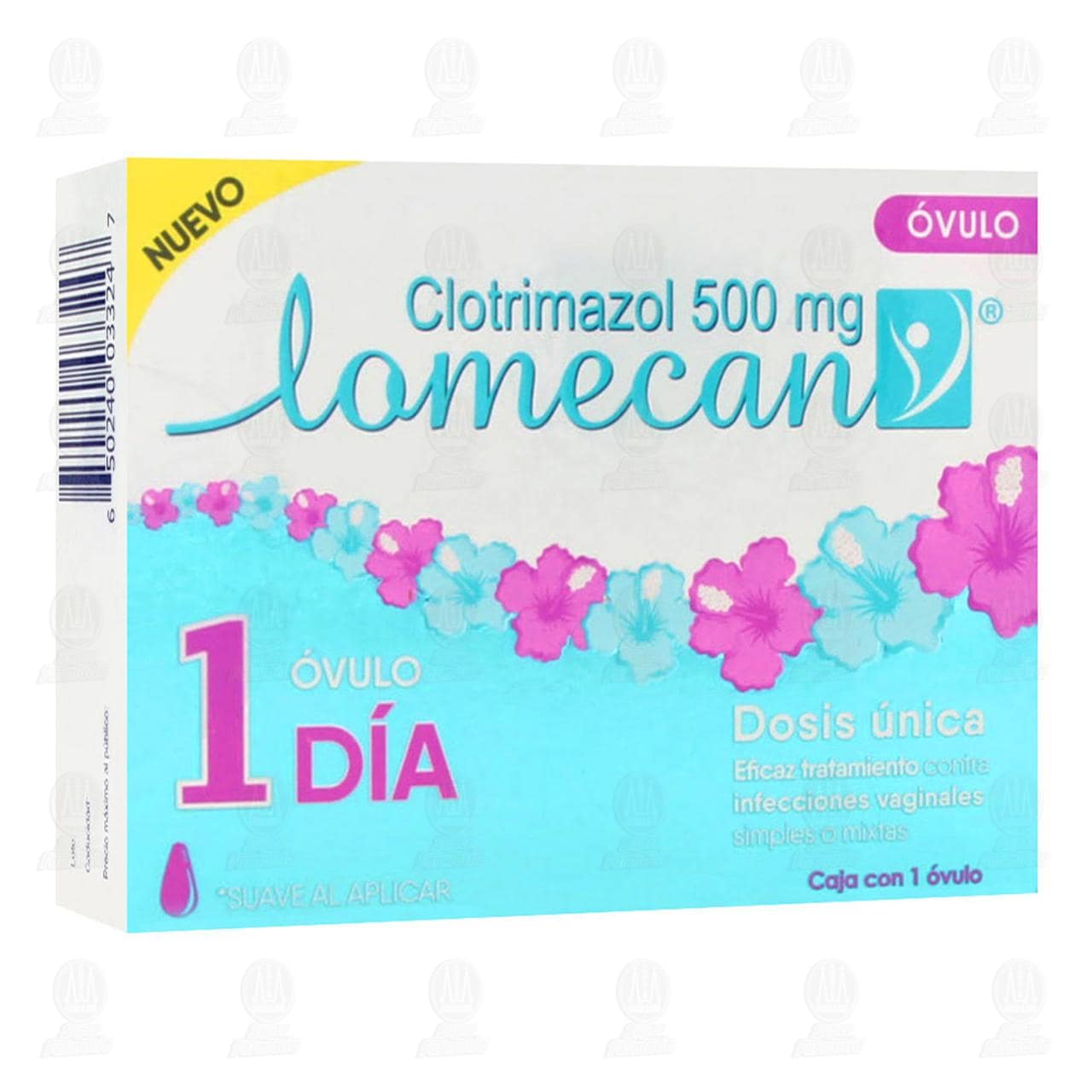 Lomecan V 500 mg, 1 Óvulo.