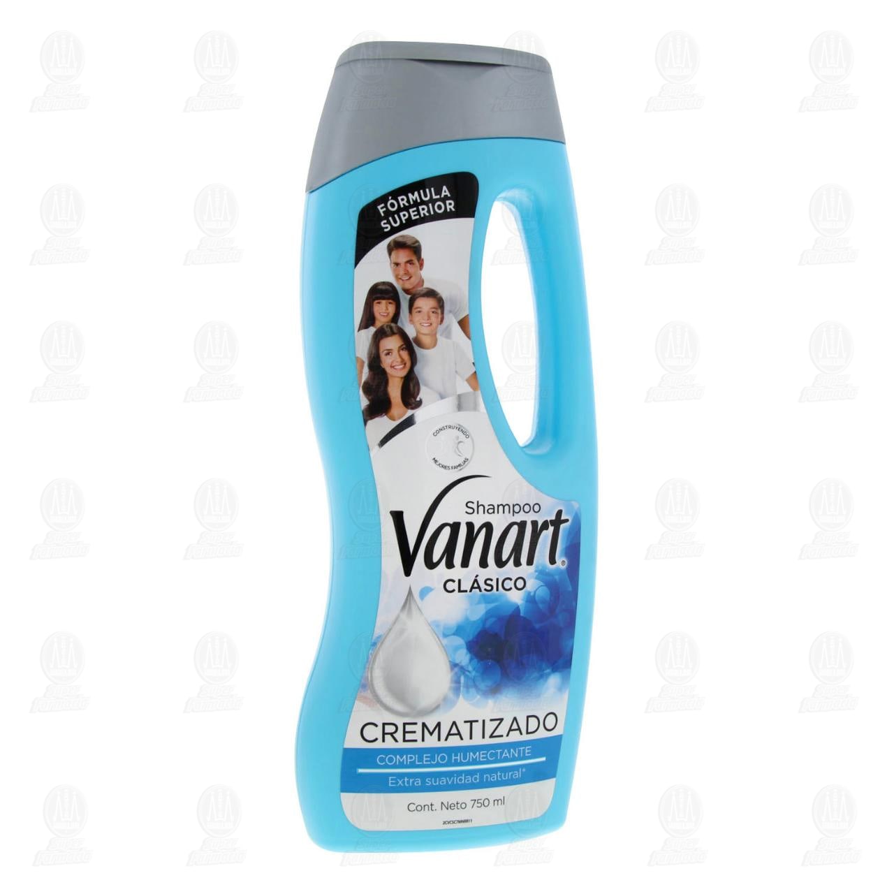 Imagen para Shampoo Vanart Clásico Crematizado, extra suavidad natural con complejo humectante. Envase con 750 mililitros.