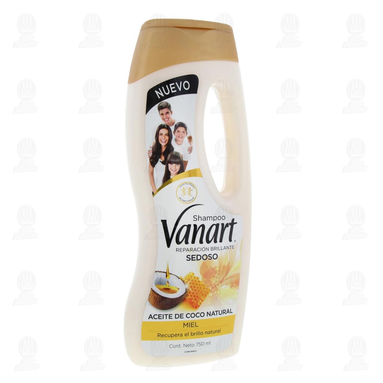 Shampoo Vanart Sedoso Reparaci&oacute;n Brillante Aceite de Coco y Miel, 750 ml. image number 0