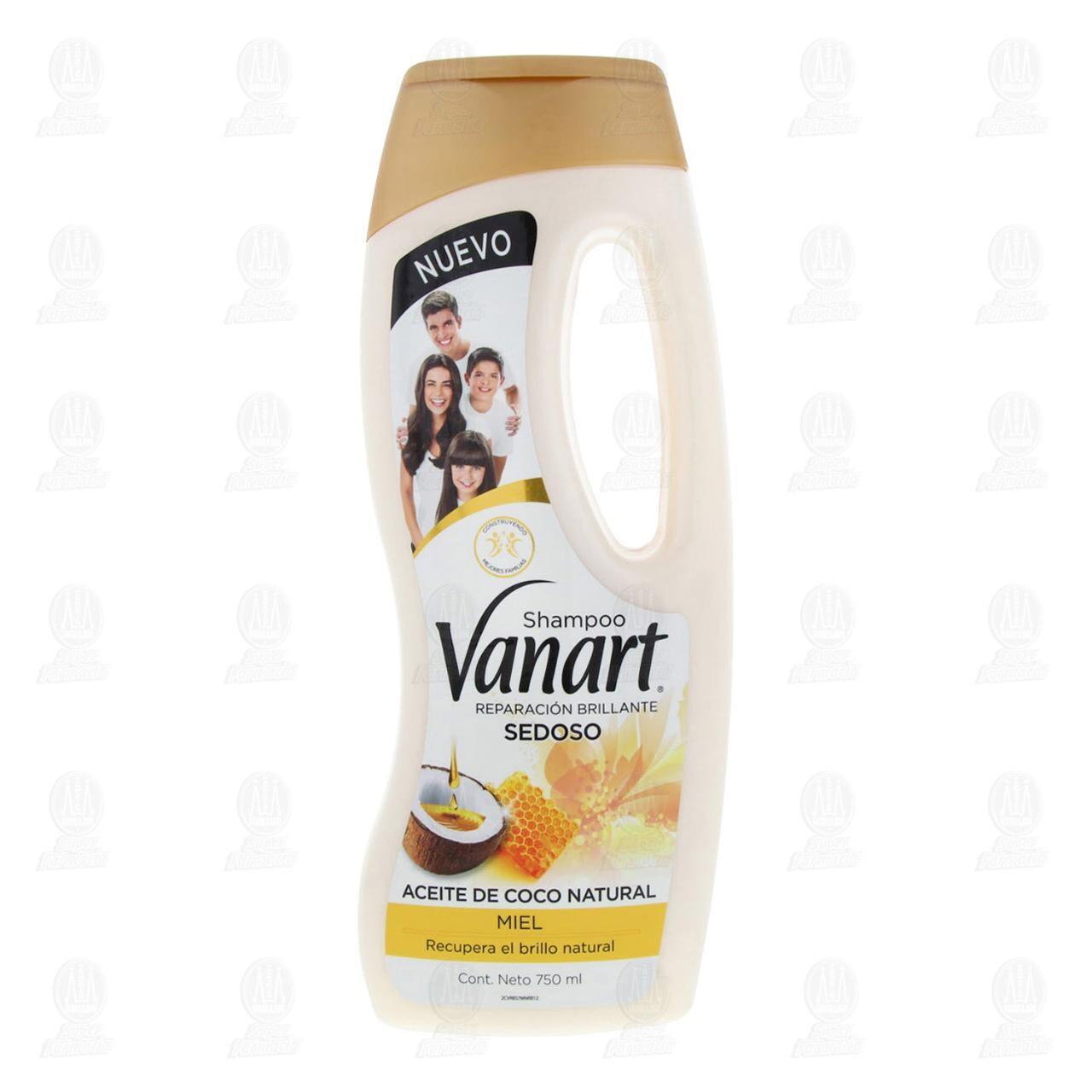 Shampoo Vanart Sedoso Reparaci&oacute;n Brillante Aceite de Coco y Miel, 750 ml. image number 1