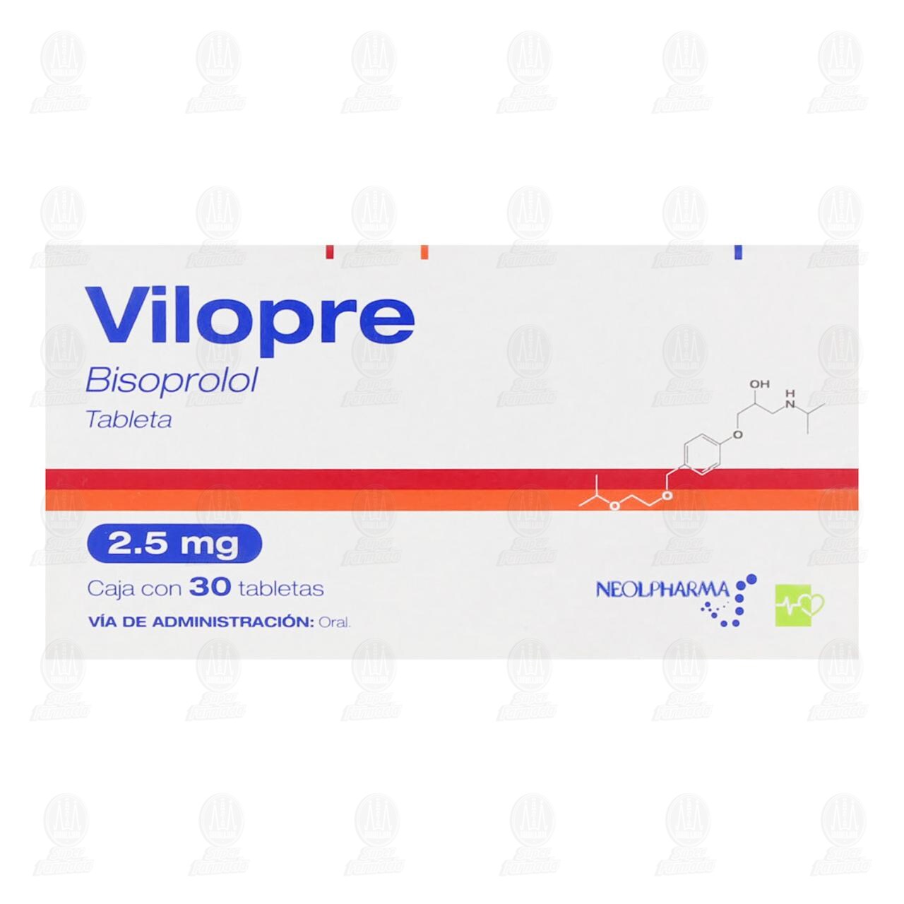 Vilopre 2.5 mg, 30 Tabletas. image number 1