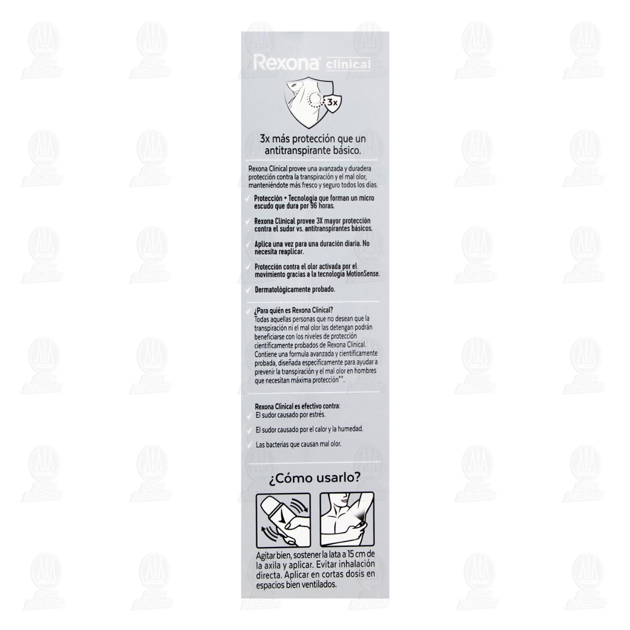Antitranspirante Rexona Clinical Clean en Aerosol, 150 ml. image number 2