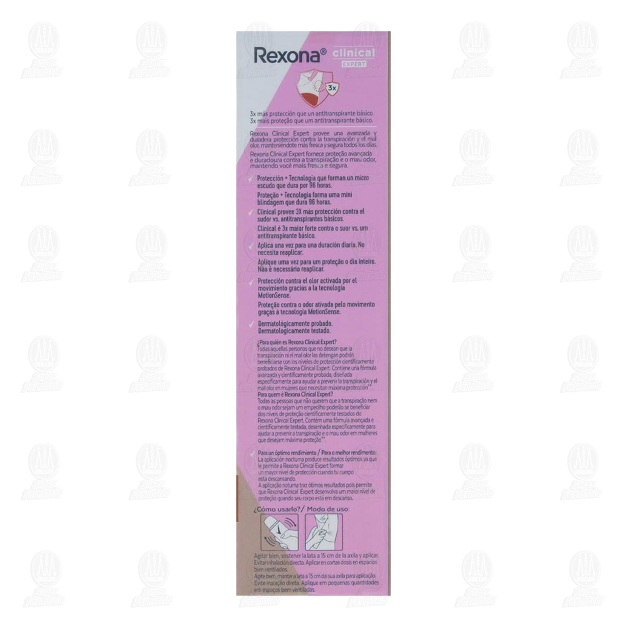Antitranspirante Rexona Clinical Expert Classic en Aerosol, 150 ml. image number 2
