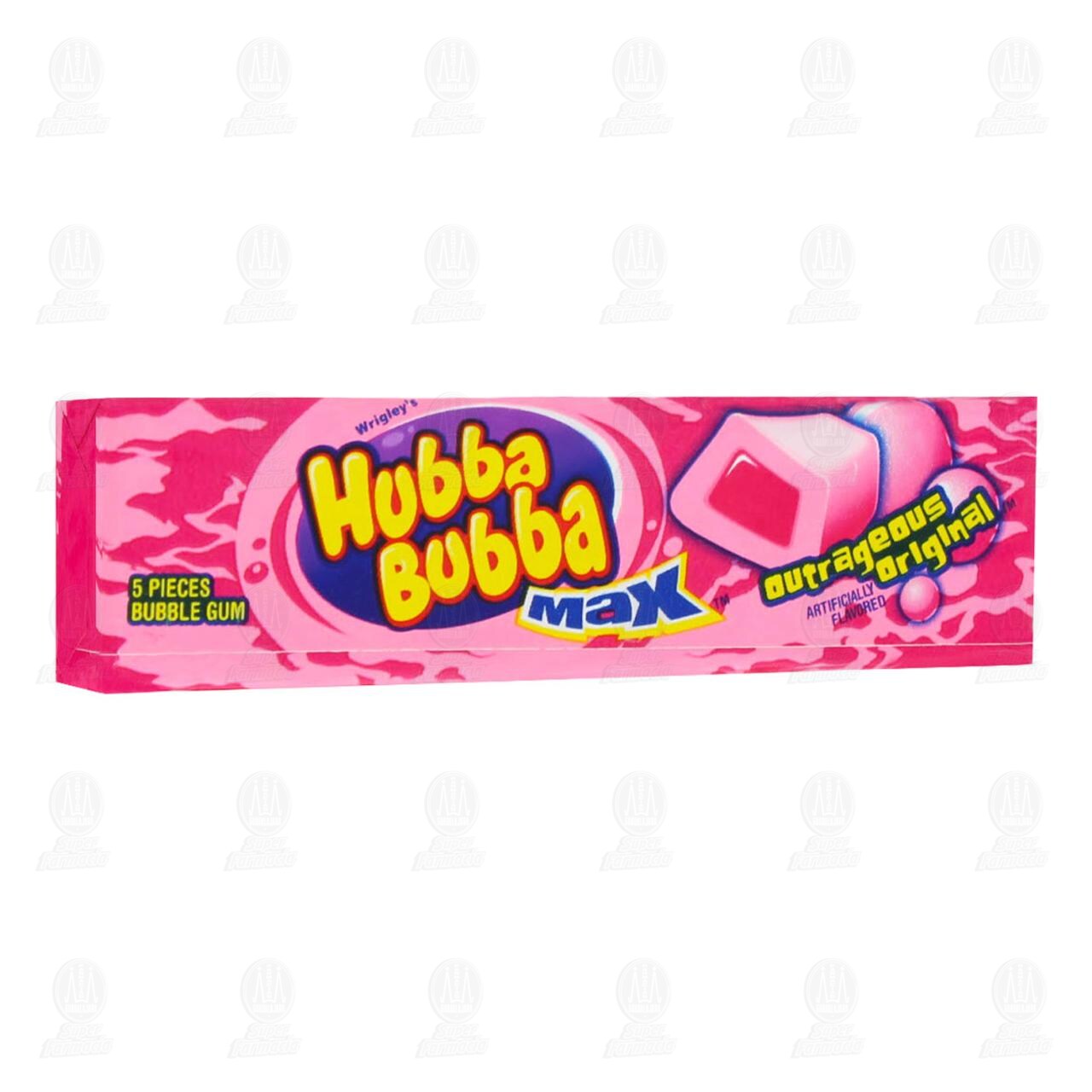 Goma de Mascar Hubba Bubba Sabor Tuttifrutti, 40 gr. image number 0