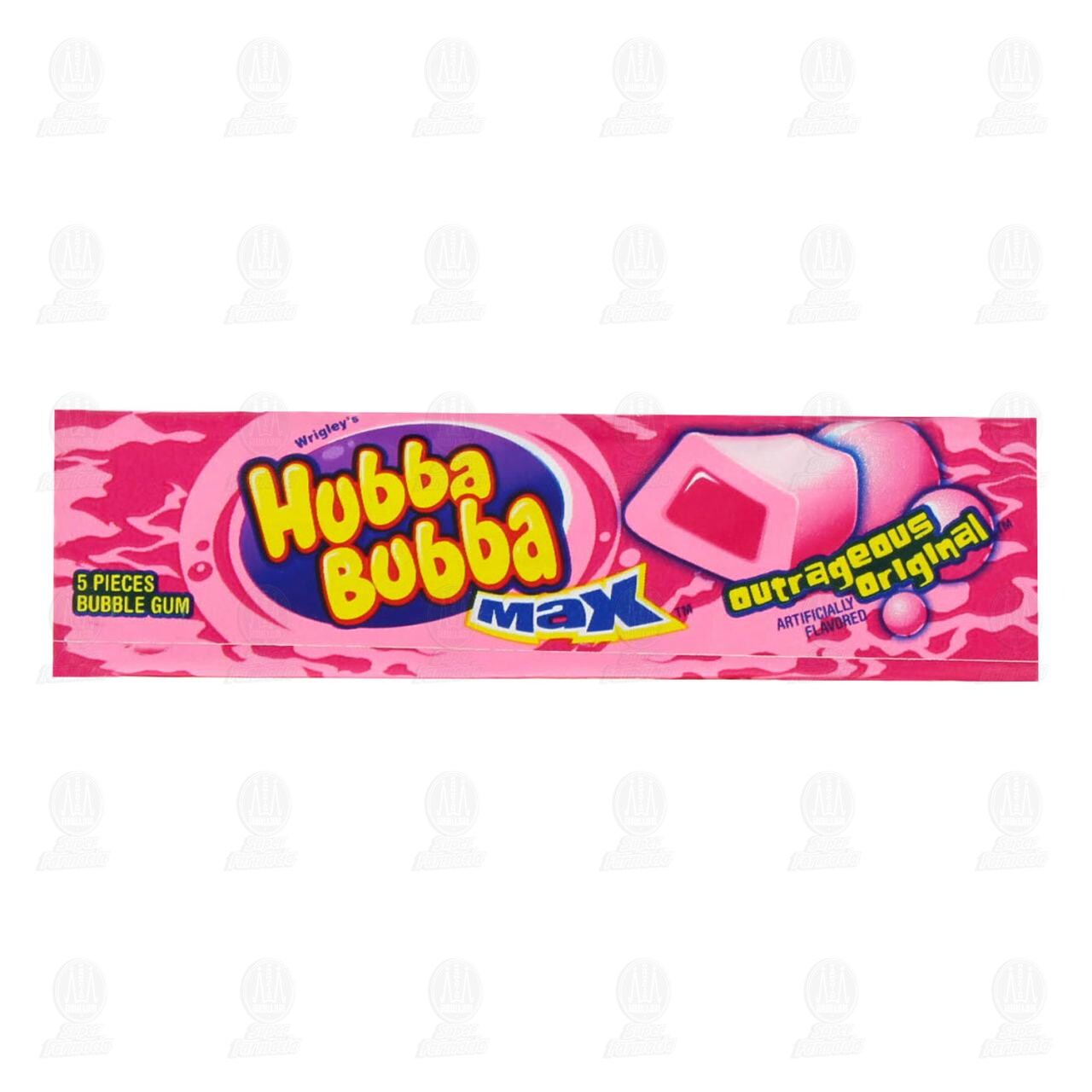 Goma de Mascar Hubba Bubba Sabor Tuttifrutti, 40 gr. image number 1