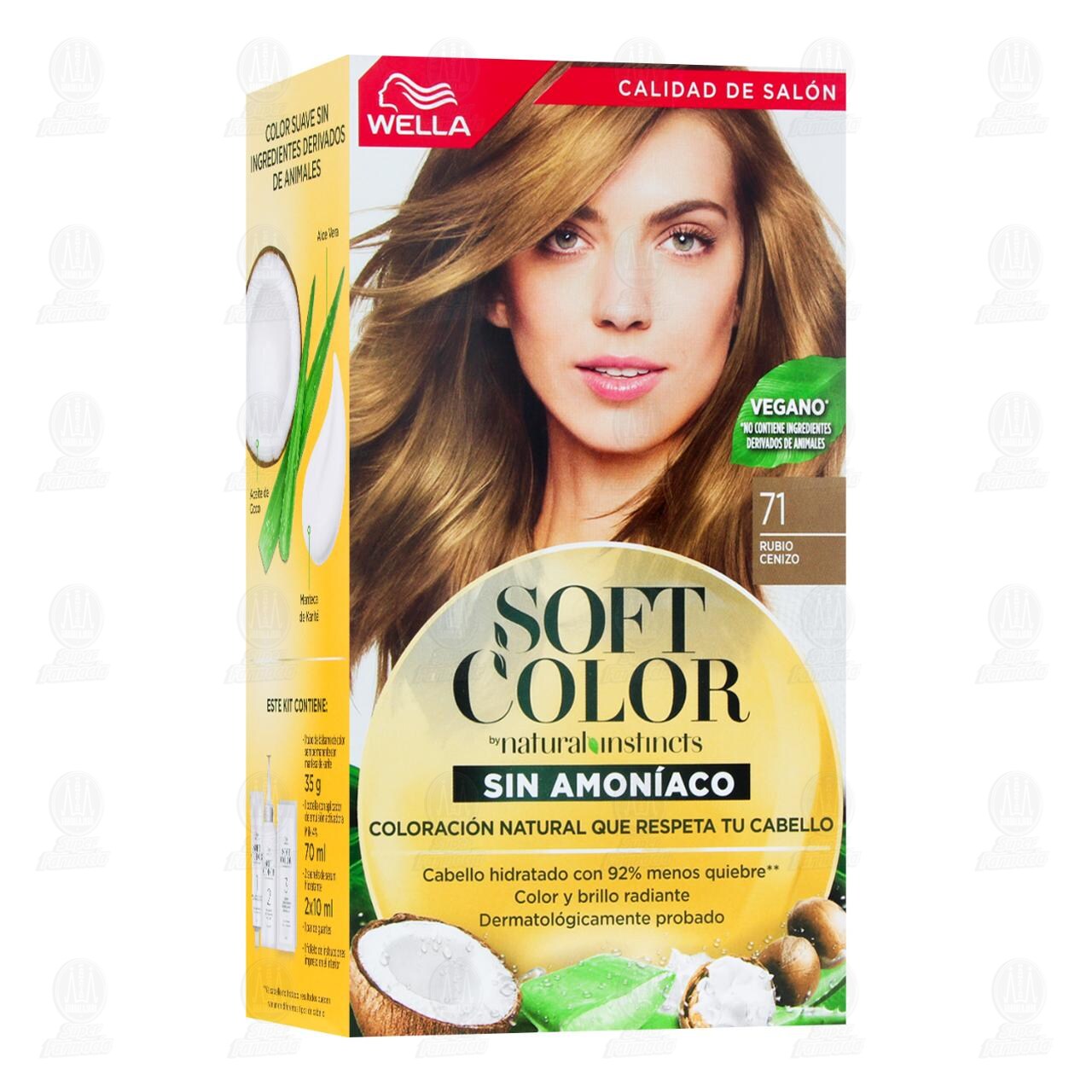 Tinte Soft Color Rubio Cenizo (71), 1 pz. image number 0