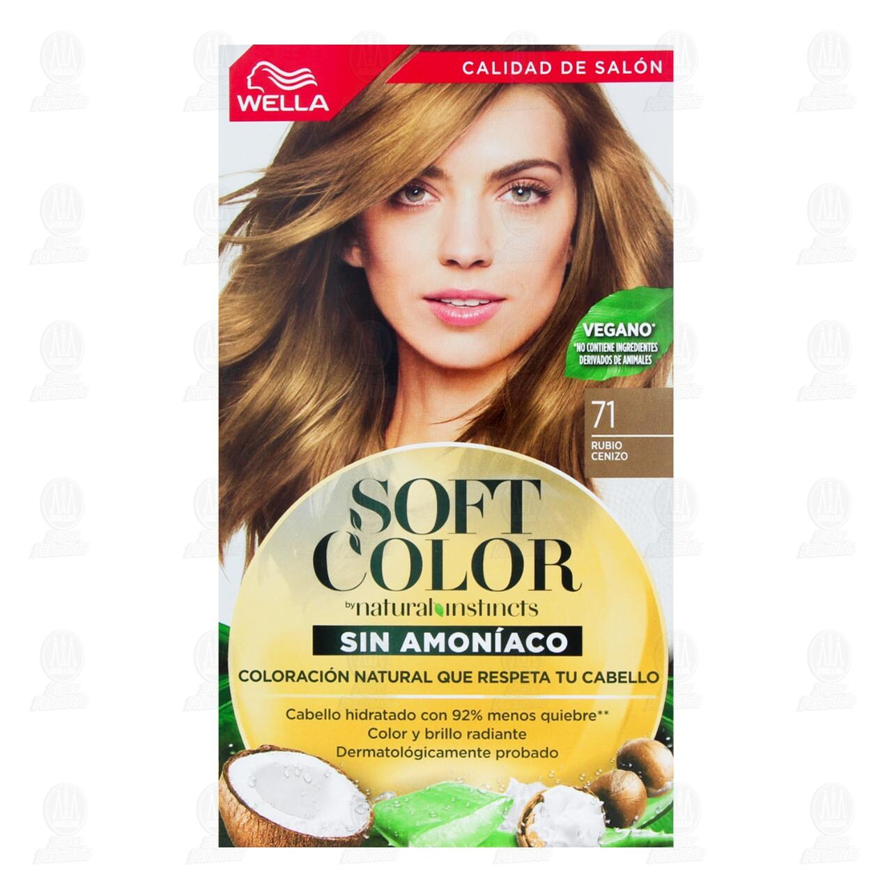 Tinte Soft Color Rubio Cenizo (71), 1 pz. image number 1