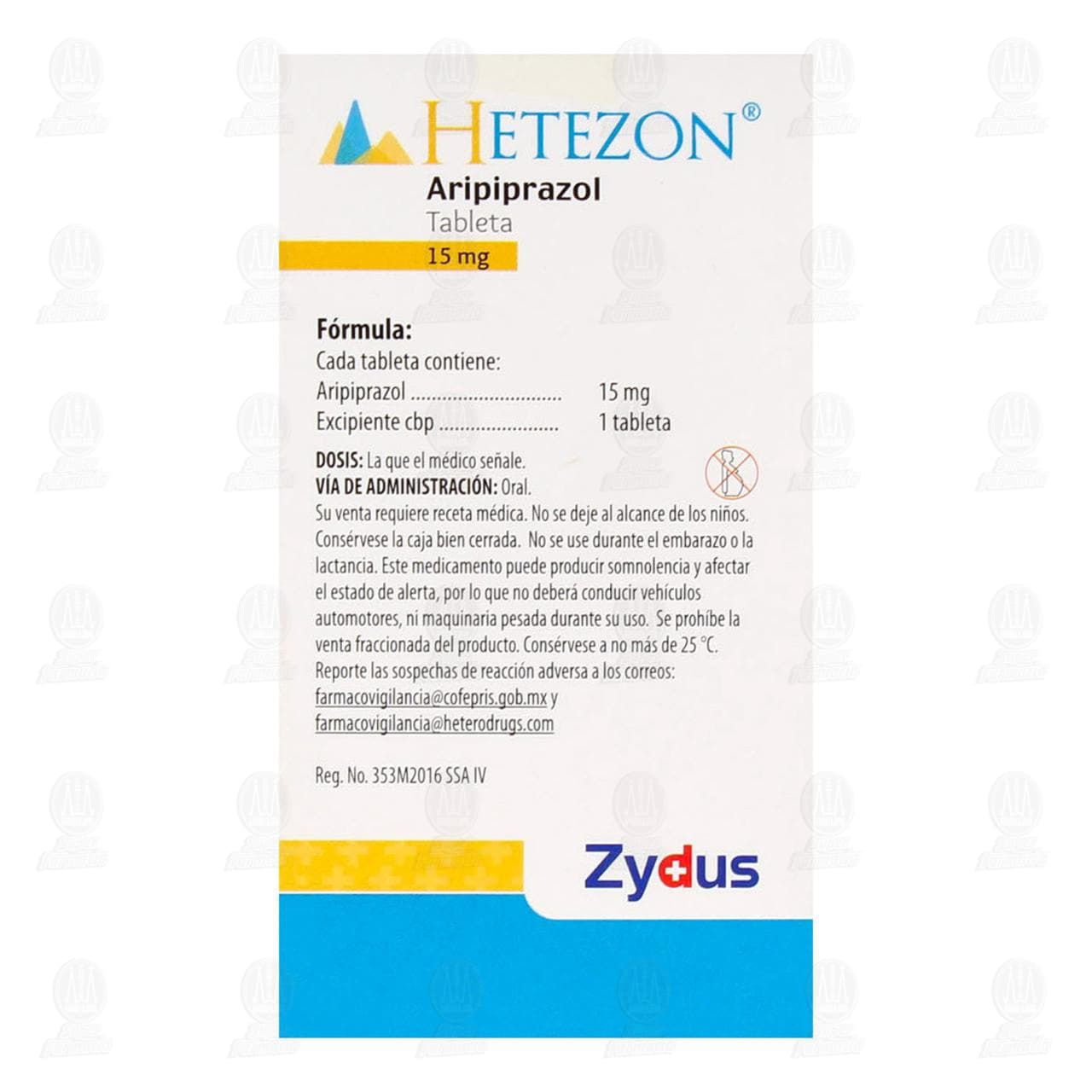 Hetezon 15 mg, 20 Tabletas. image number 2
