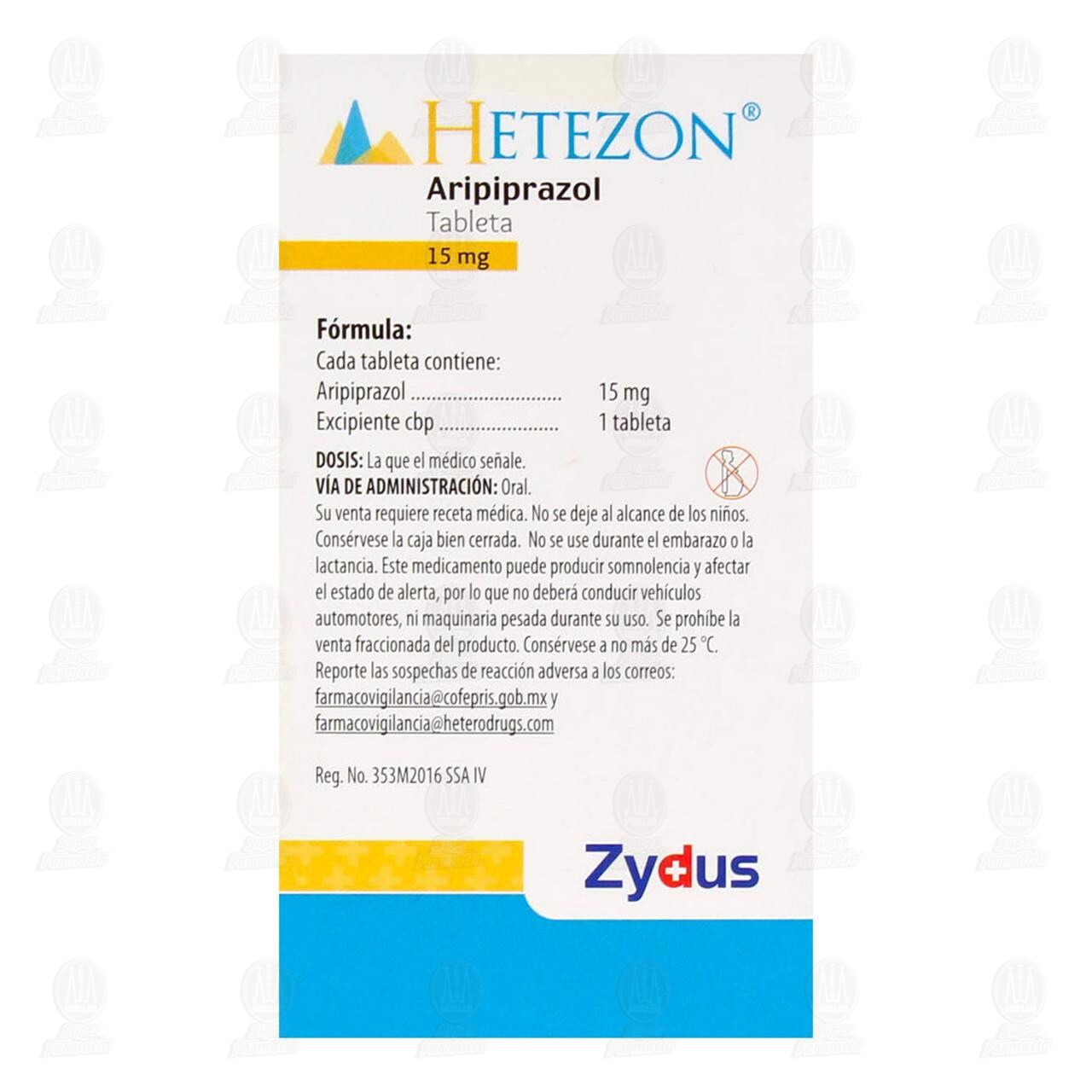 Hetezon 15 mg, 20 Tabletas. image number 2