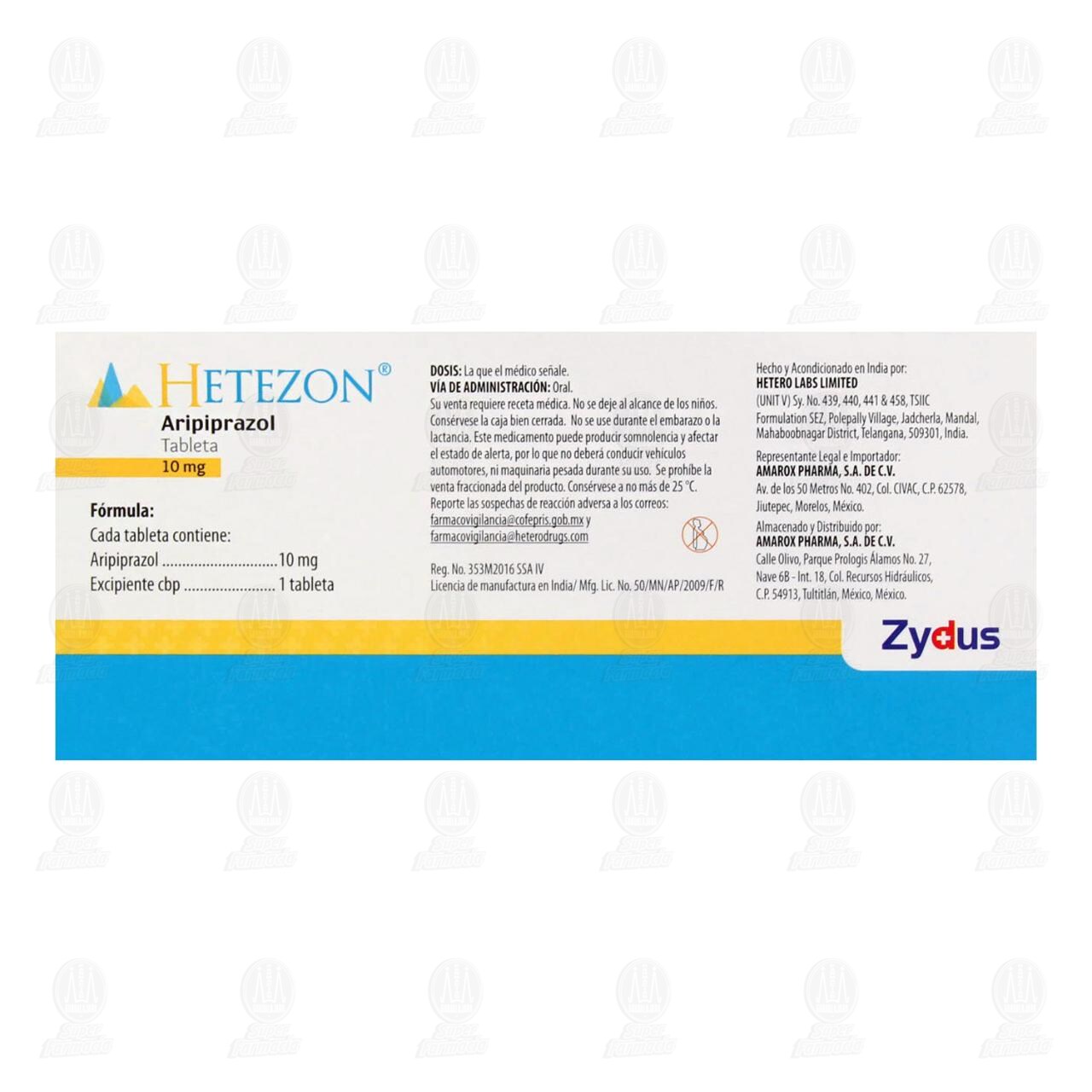 Hetezon 10 mg, 20 Tabletas. image number 2