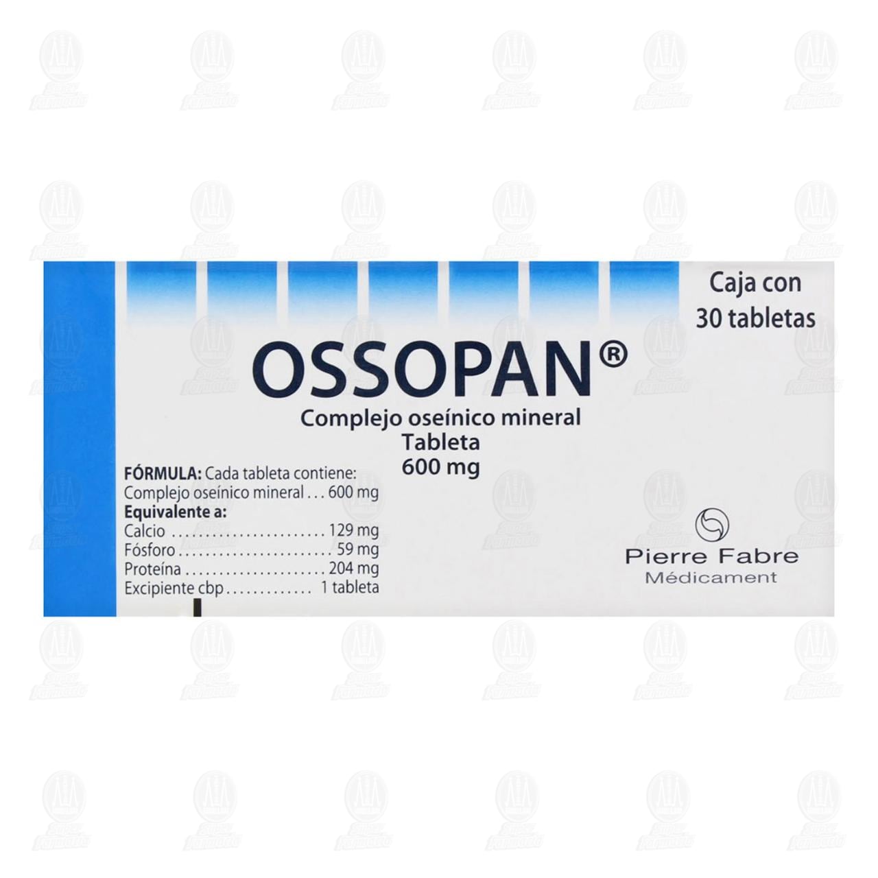 Ossopan 600 mg, 30 Tabletas. image number 1
