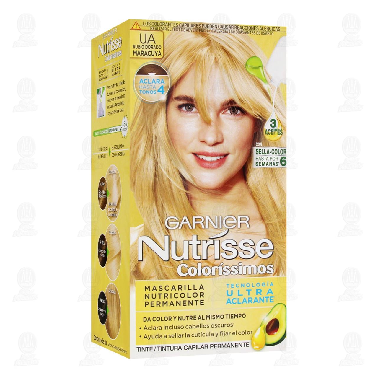 Tinte Garnier Nutrisse Color&iacute;ssimos Color Rubio Dorado Maracuy&aacute; (UA), 1 pz.