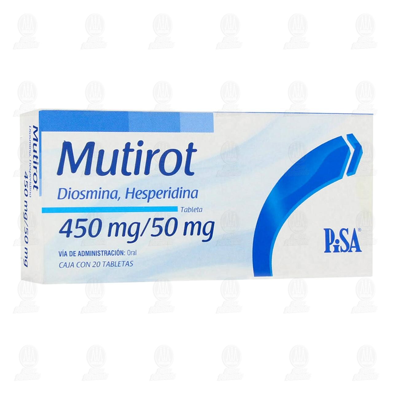 Mutirot 450mg/50mg, 20 Tabletas.