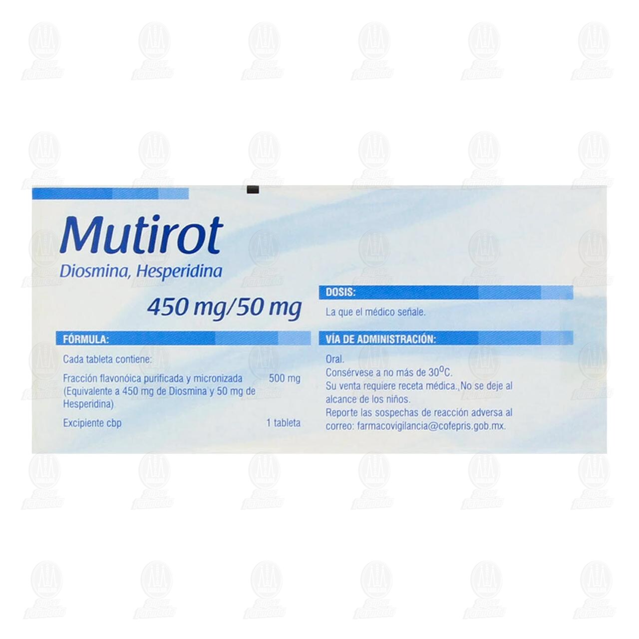 Mutirot 450mg/50mg, 20 Tabletas. image number 2