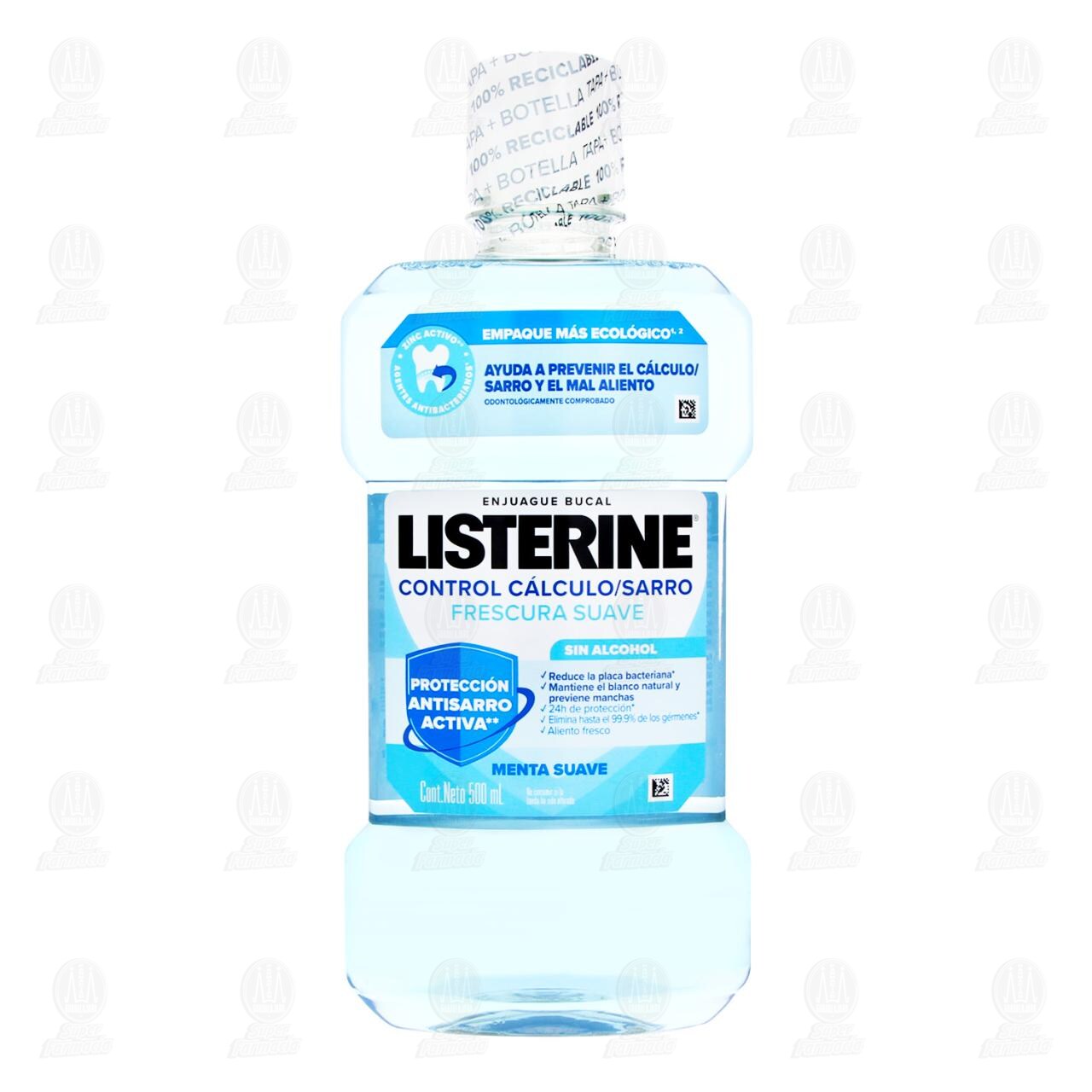 Enjuague Bucal Listerine Control C&aacute;lculo/Sarro Frescura Suave Sin Alcohol, 500 ml. image number 1