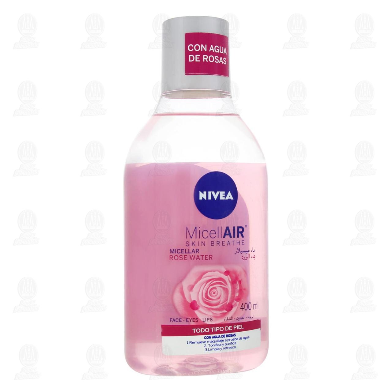 Nivea Agua Micelar Desmaquillante Agua De Rosas para Todo Tipo de Piel, 400ml. image number 0