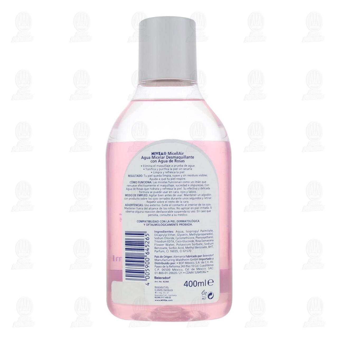 Nivea Agua Micelar Desmaquillante Agua De Rosas para Todo Tipo de Piel, 400ml. image number 2