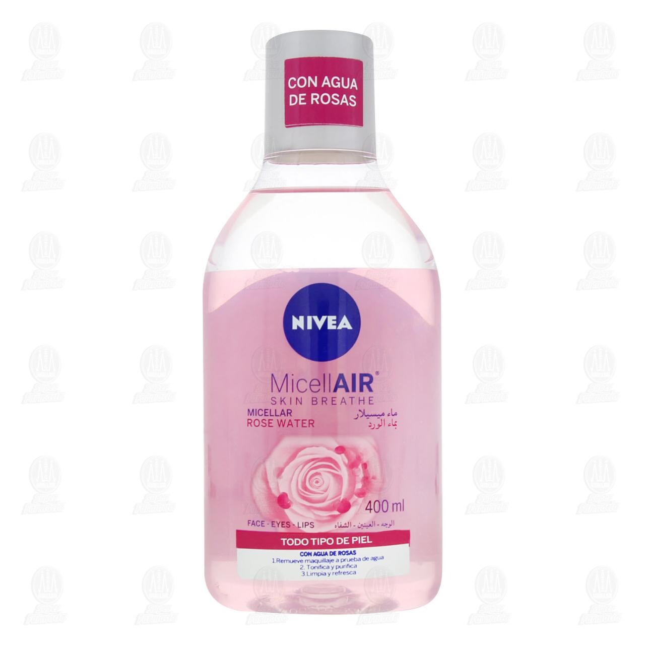 Nivea Agua Micelar Desmaquillante Agua De Rosas para Todo Tipo de Piel, 400ml. image number 1