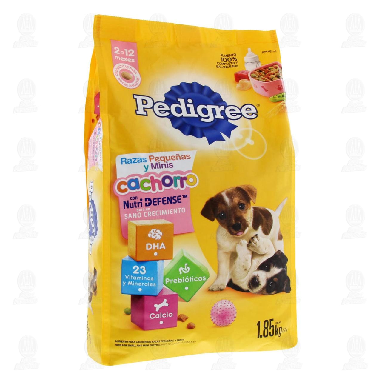 Pedigree Alimento Seco para Cachorros Razas Peque&ntilde;as y Mnis Sabor Res y Vegetales, 1.85 Kg.