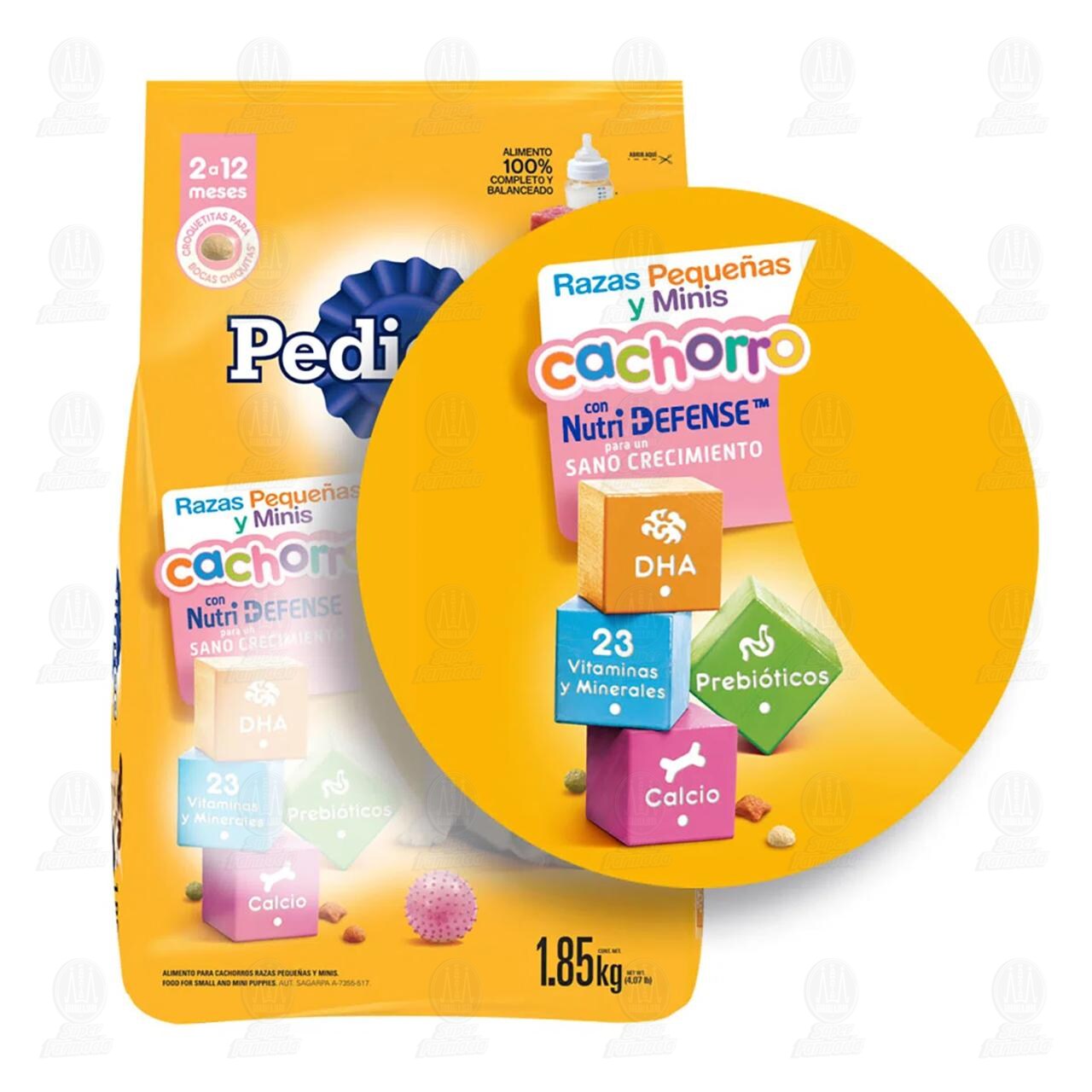 Pedigree Alimento Seco para Cachorros Razas Peque&ntilde;as y Mnis Sabor Res y Vegetales, 1.85 Kg. image number 3