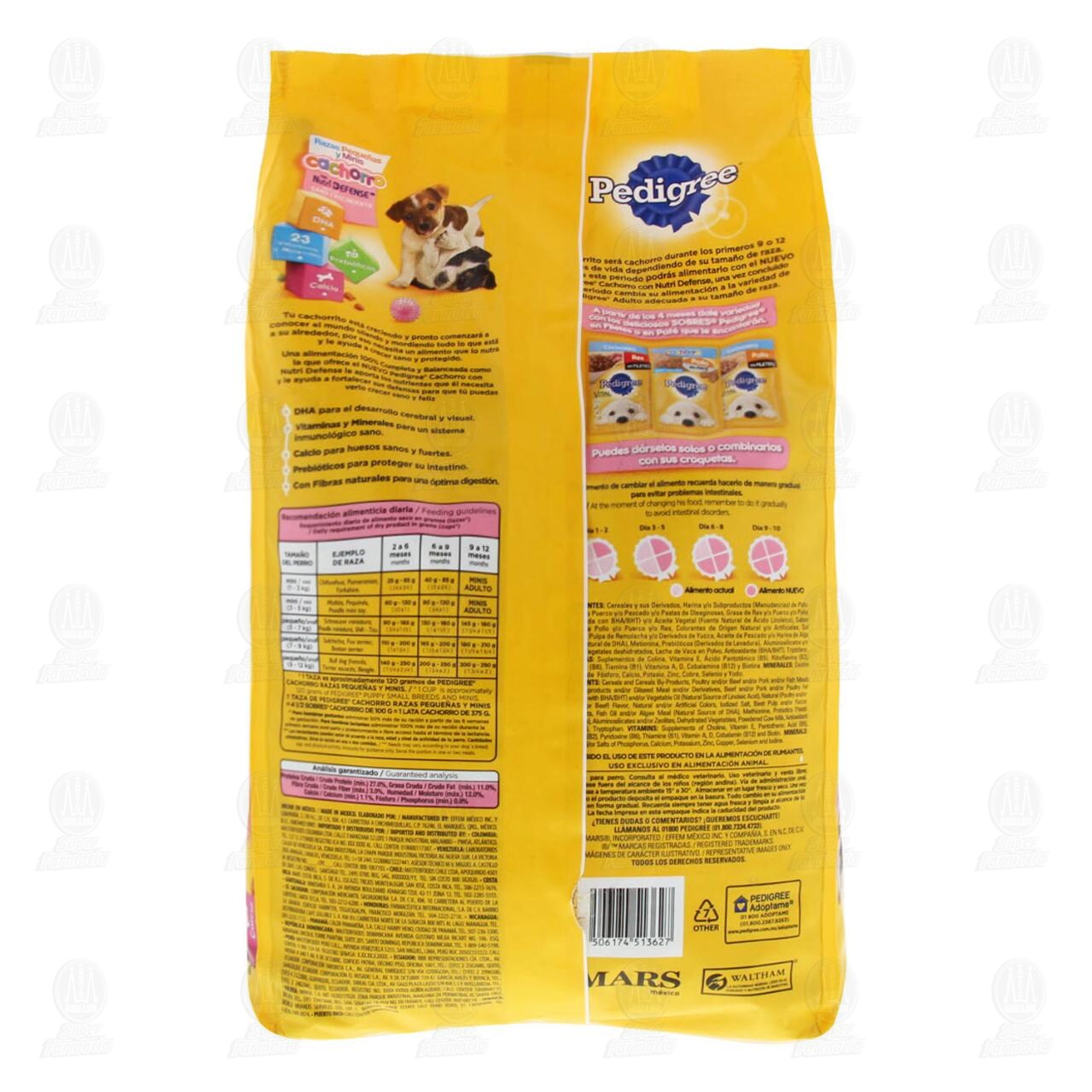 Pedigree Alimento Seco para Cachorros Razas Peque&ntilde;as y Mnis Sabor Res y Vegetales, 1.85 Kg. image number 2