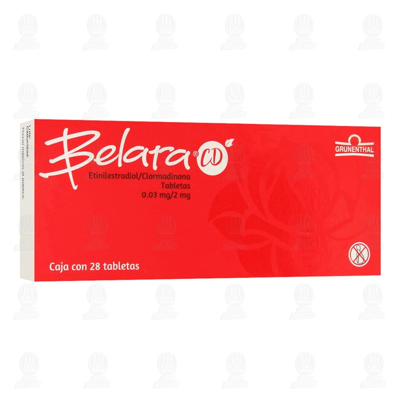 Belara CD 0.03mg/2mg, 28 Tabletas. image number 0