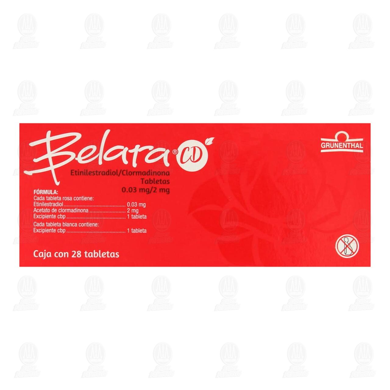 Belara CD 0.03mg/2mg, 28 Tabletas. image number 2