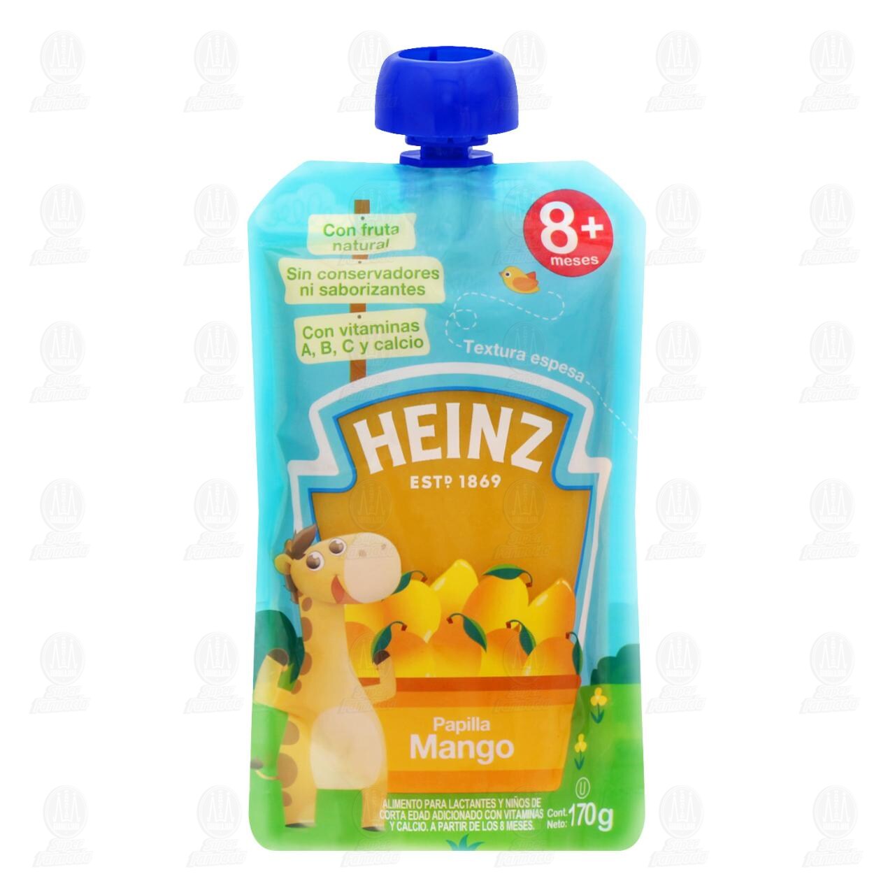 Papilla Heinz de Mango A Partir de los 8 Meses, 170 gr.