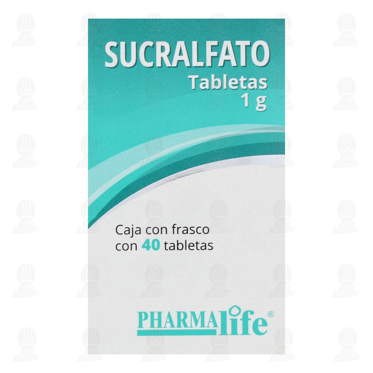 Sucralfato 1 gr, 40 Tabletas Pharmalife. image number 1