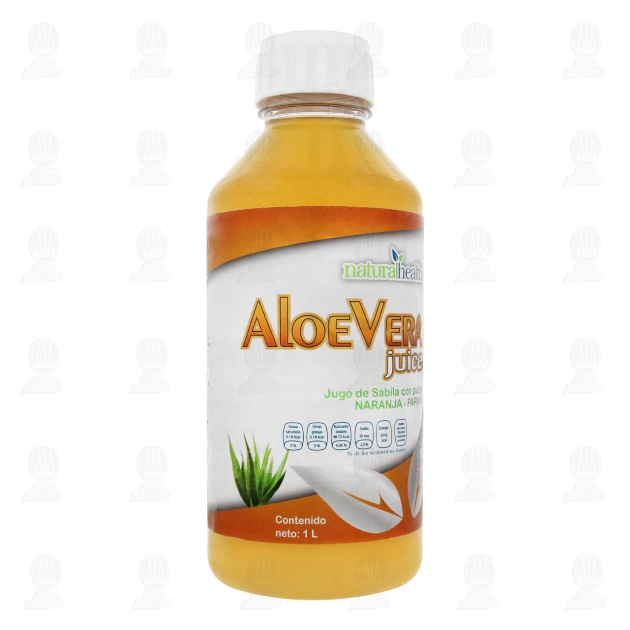 Aloe Vera Juice Natural Health Naranja-Papaya, 1 l. image number 0
