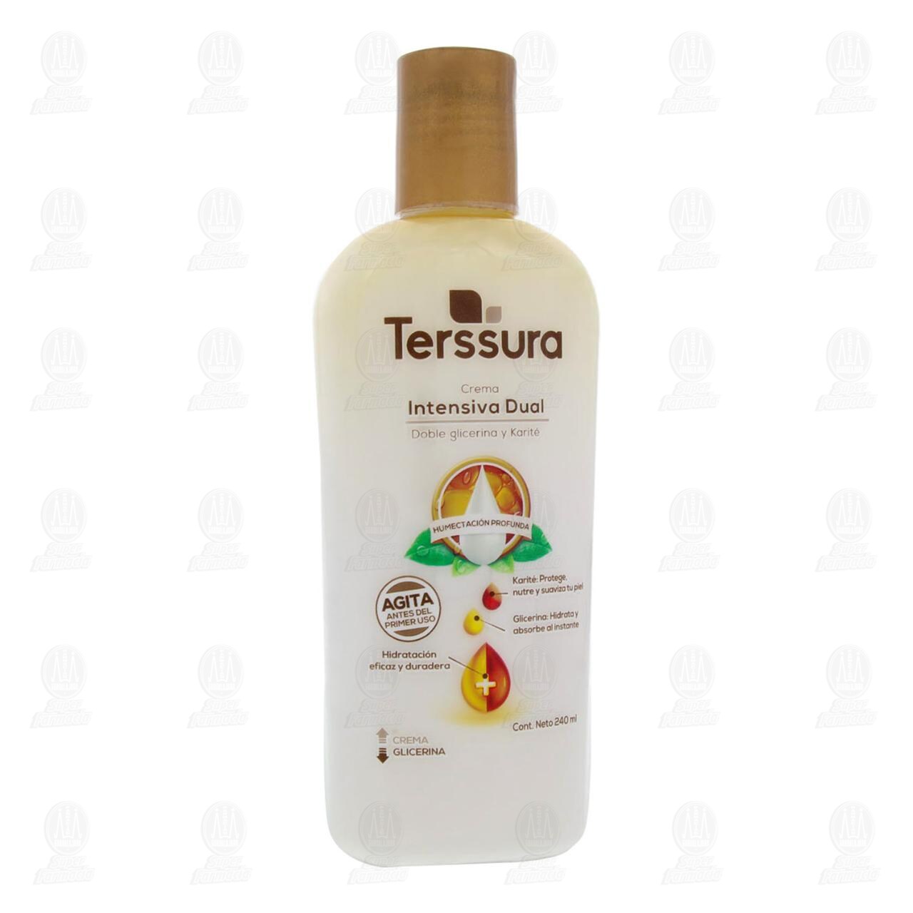 Crema Corporal Terssura Intensiva Dual Humectaci&oacute;n Profunda, 240 ml. image number 0