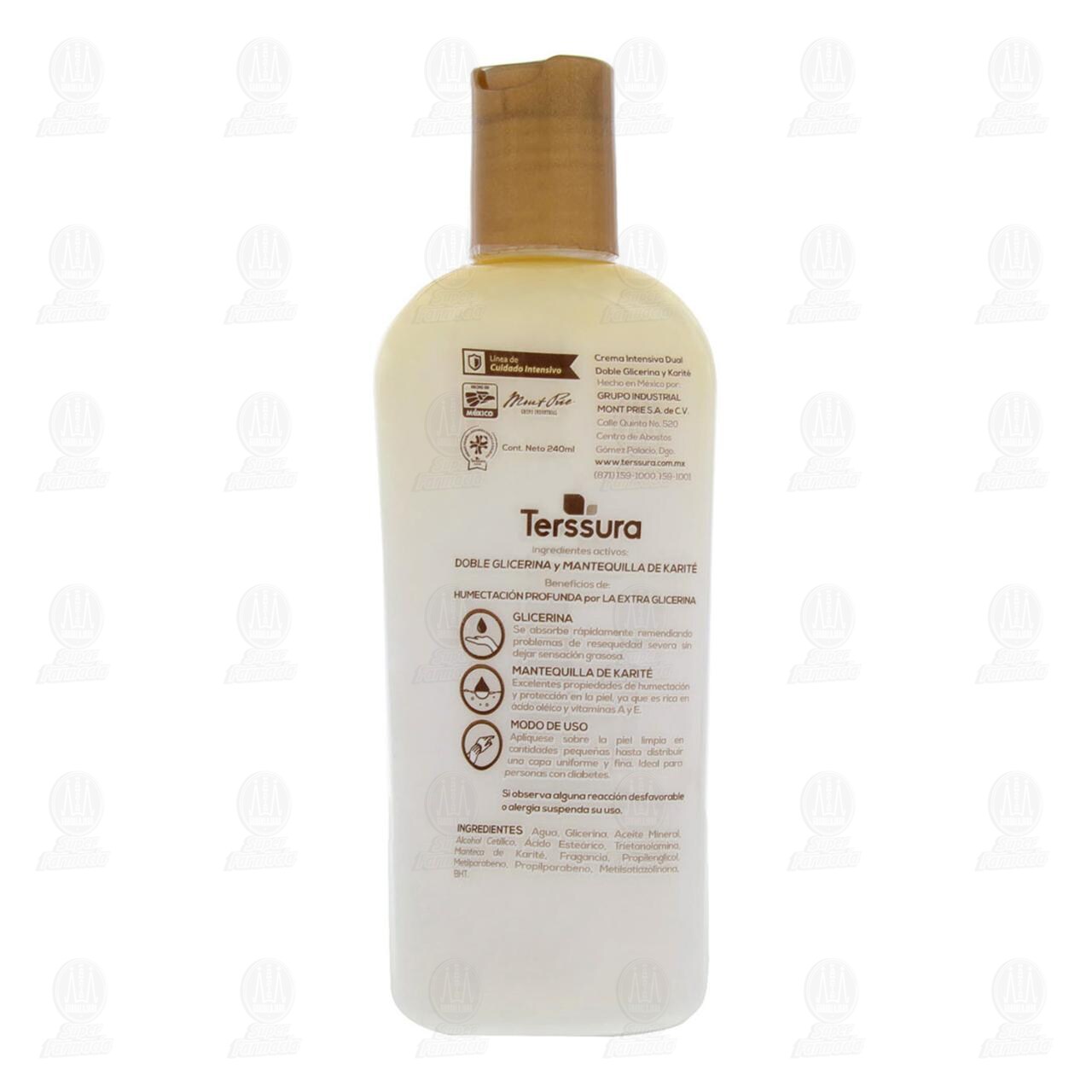 Crema Corporal Terssura Intensiva Dual Humectaci&oacute;n Profunda, 240 ml. image number 2