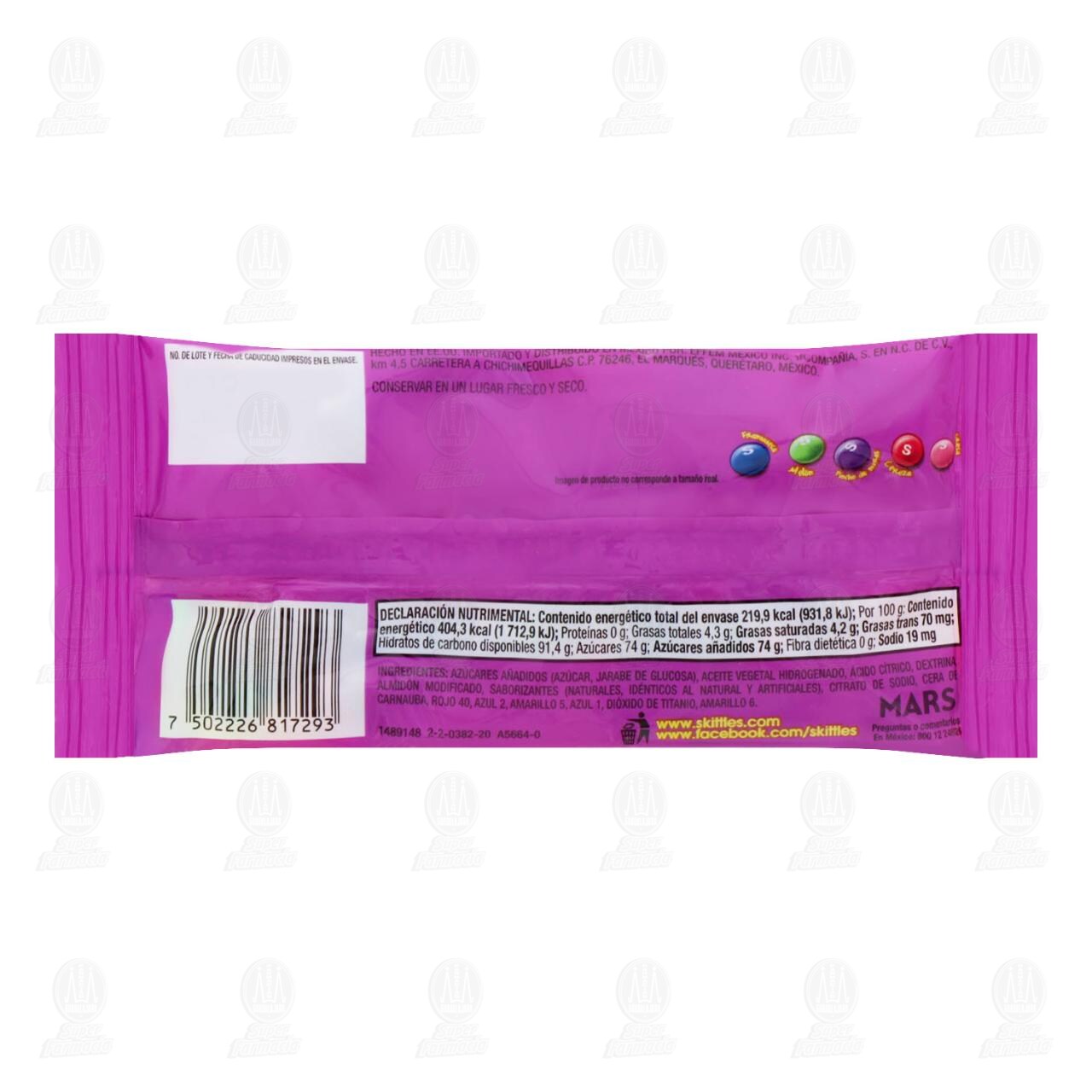 Skittles Dulce Confitado Sabor Moras, 54.4 gr. image number 1