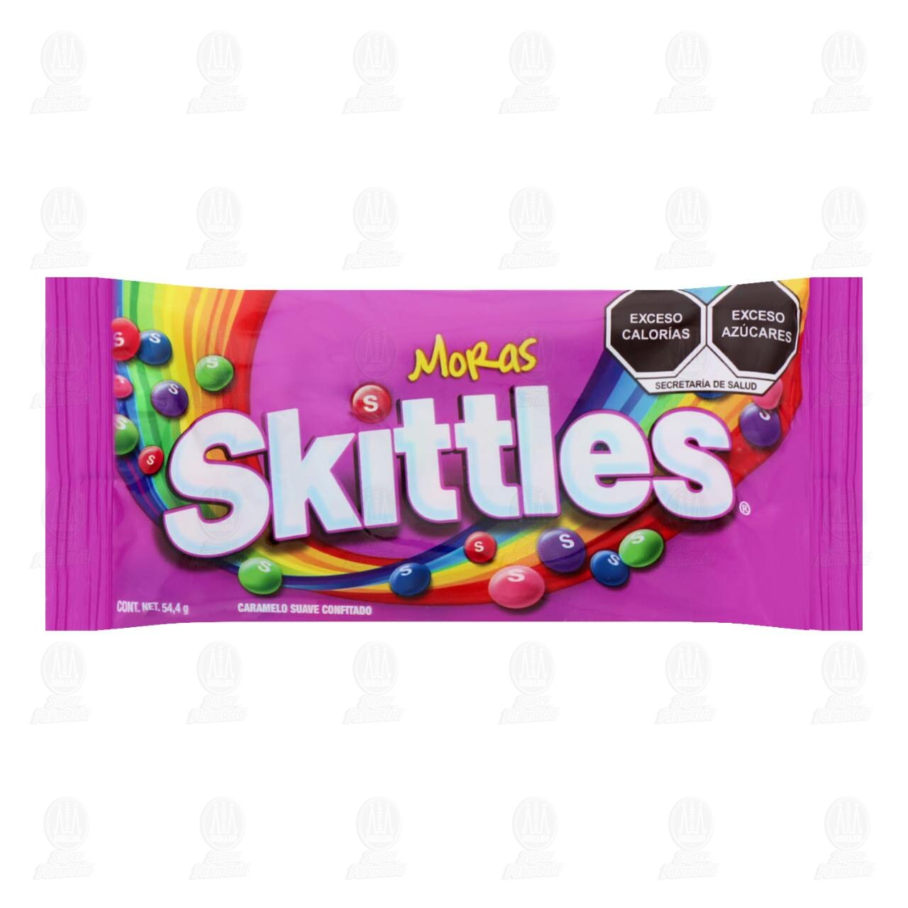 Skittles Dulce Confitado Sabor Moras, 54.4 gr.