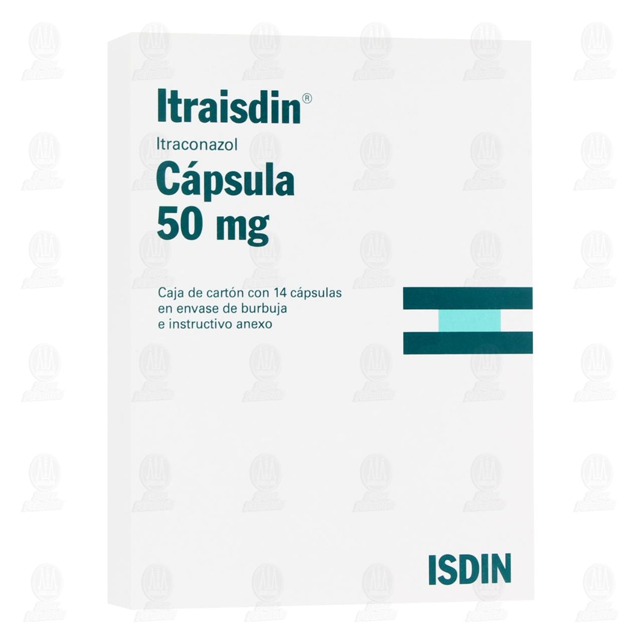 Imagen para Itraisdin 50 mg, 14 Cápsulas.