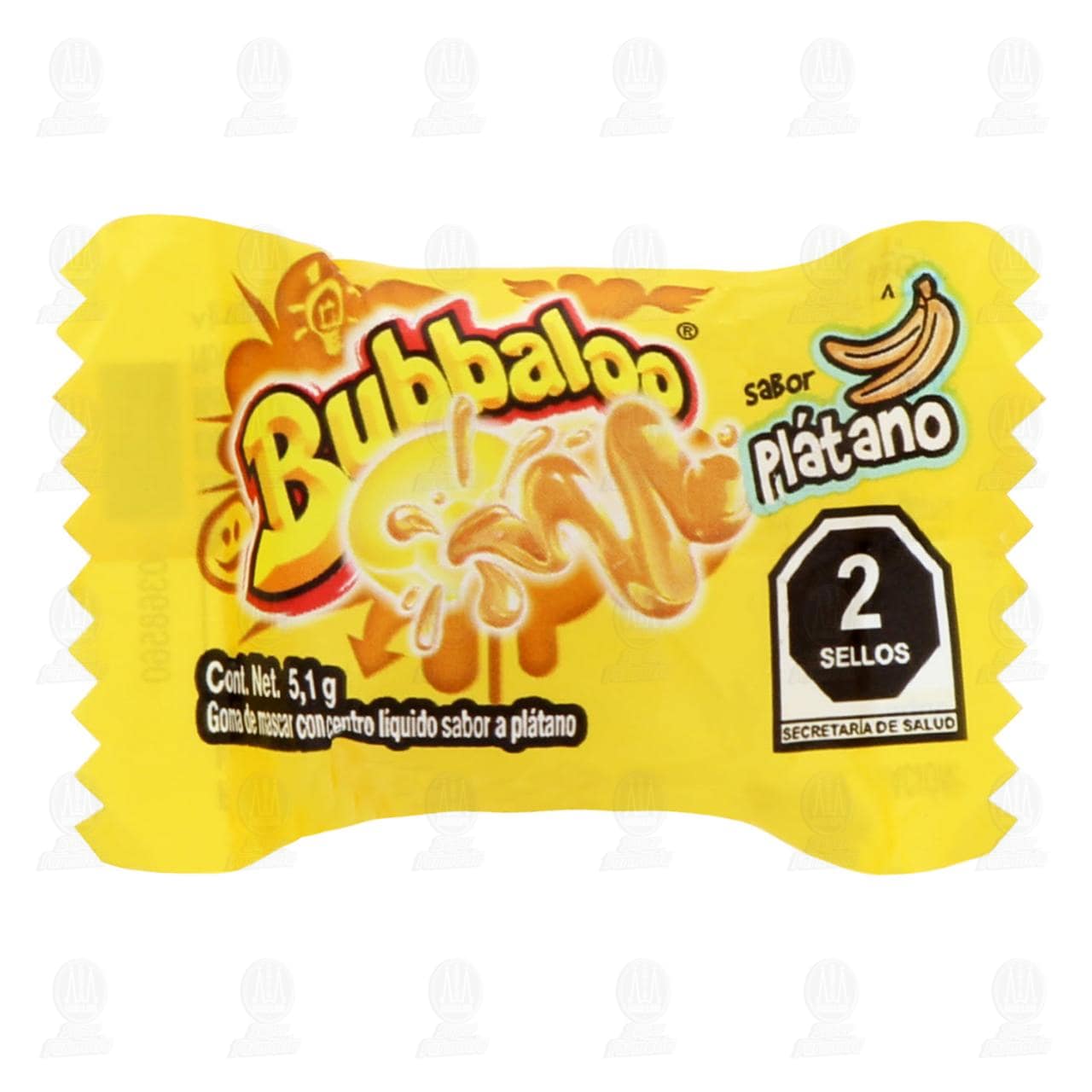 Imagen para Goma de Mascar Bubbaloo Sabor Plátano, 5.1 gr.