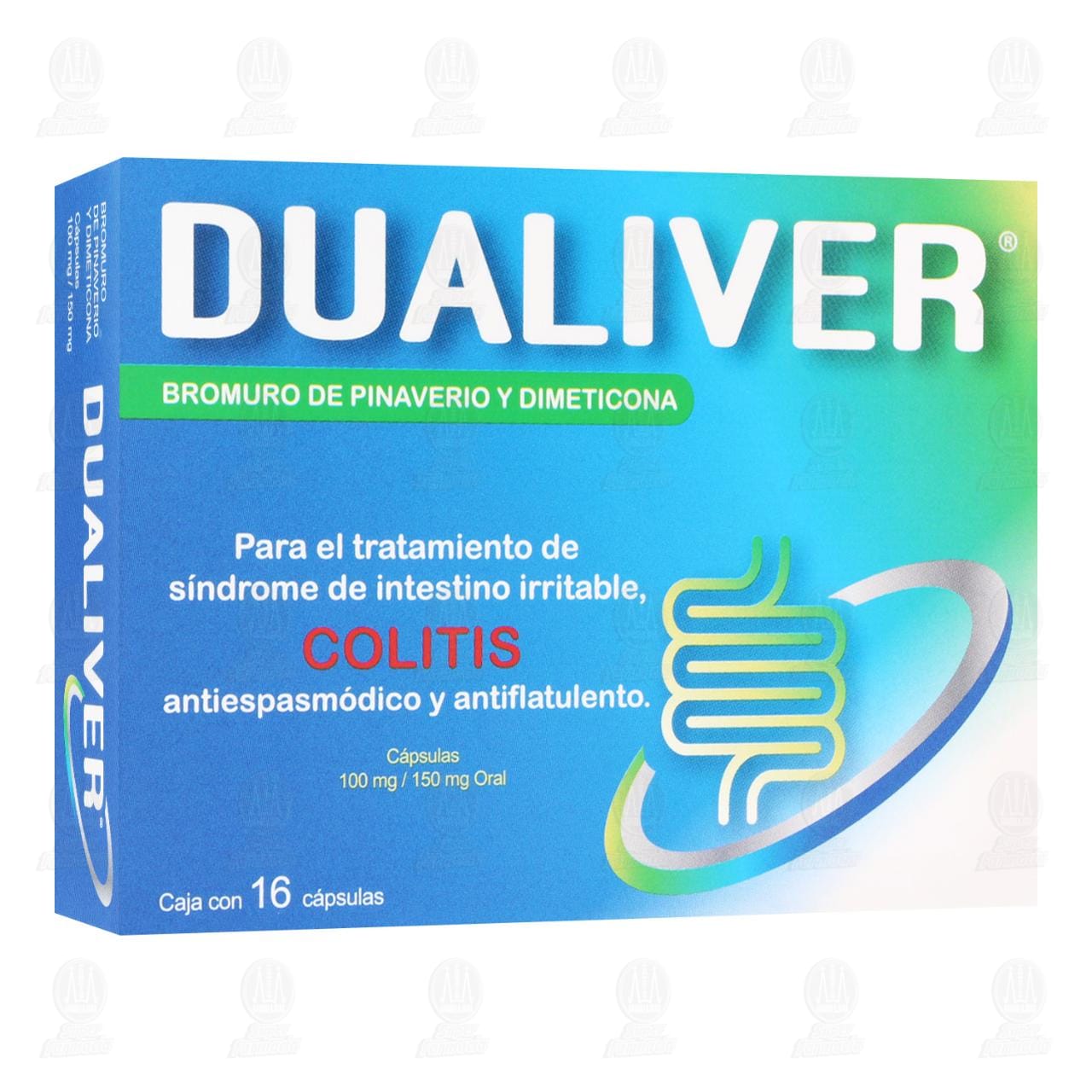 Dualiver 100mg/150mg, 16 C&aacute;psulas.