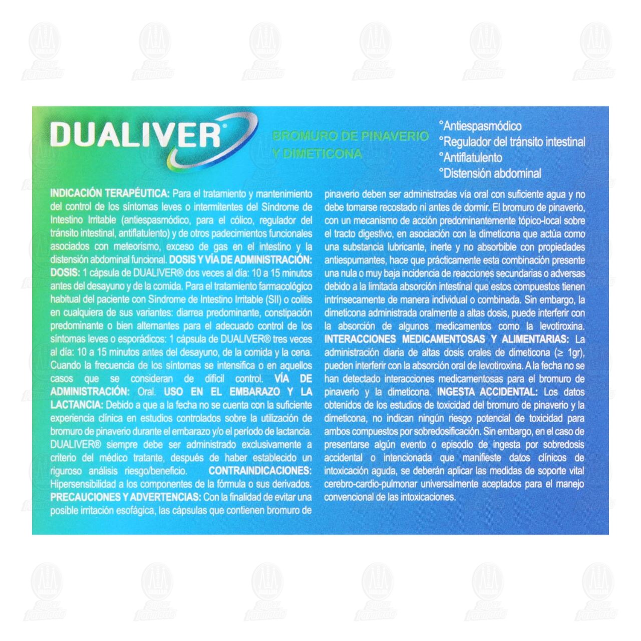 Dualiver 100mg/150mg, 16 C&aacute;psulas. image number 2