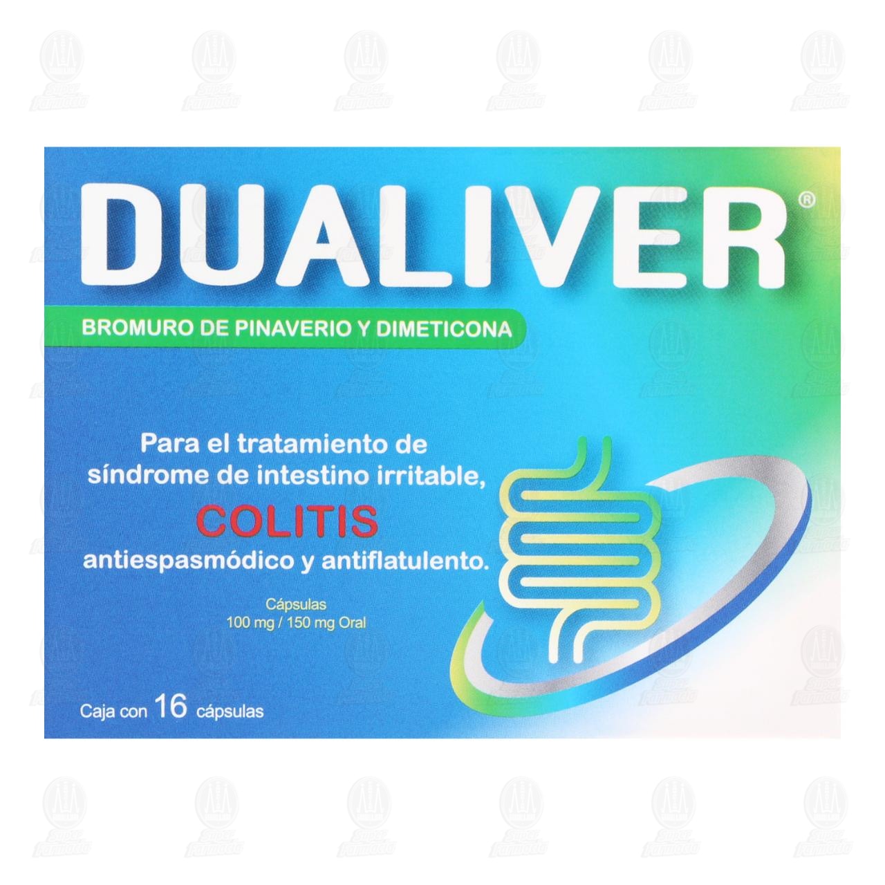 Dualiver 100mg/150mg, 16 C&aacute;psulas. image number 1