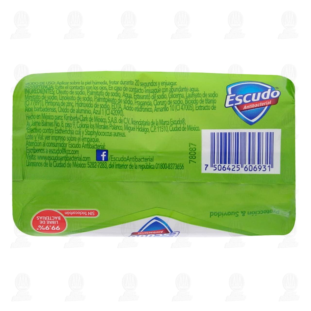 Jab&oacute;n Corporal Escudo Antibacterial Protecci&oacute;n & Suavidad, 150 gr. image number 2