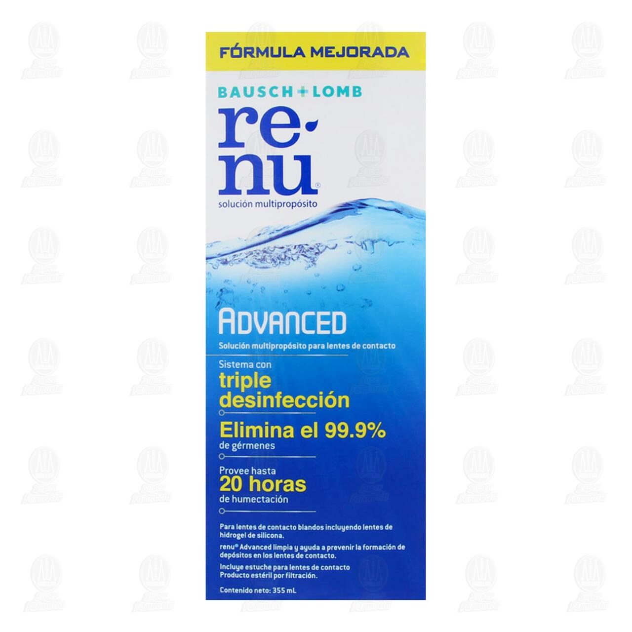 Renu Advanced Soluci&oacute;n, 355 ml. image number 1