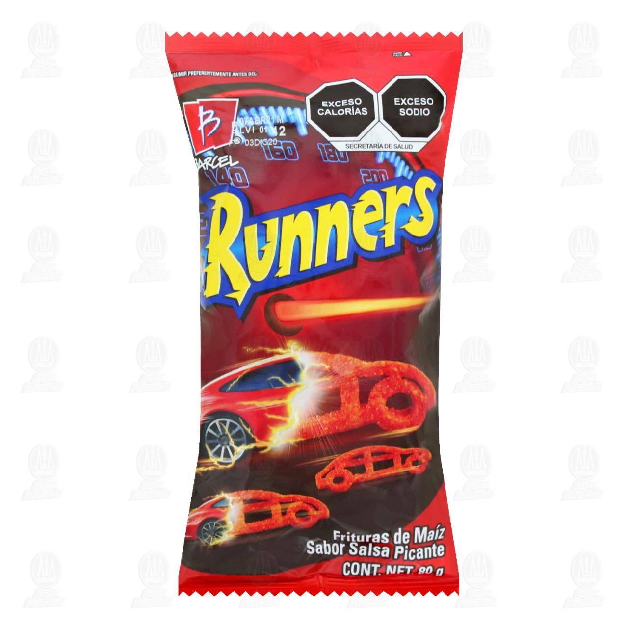 Frituras Runners Salsa Picante, 80 gr.