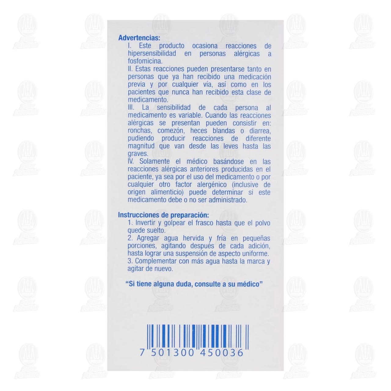 Fossin 250mg/5ml Suspensi&oacute;n, 120 ml. image number 2