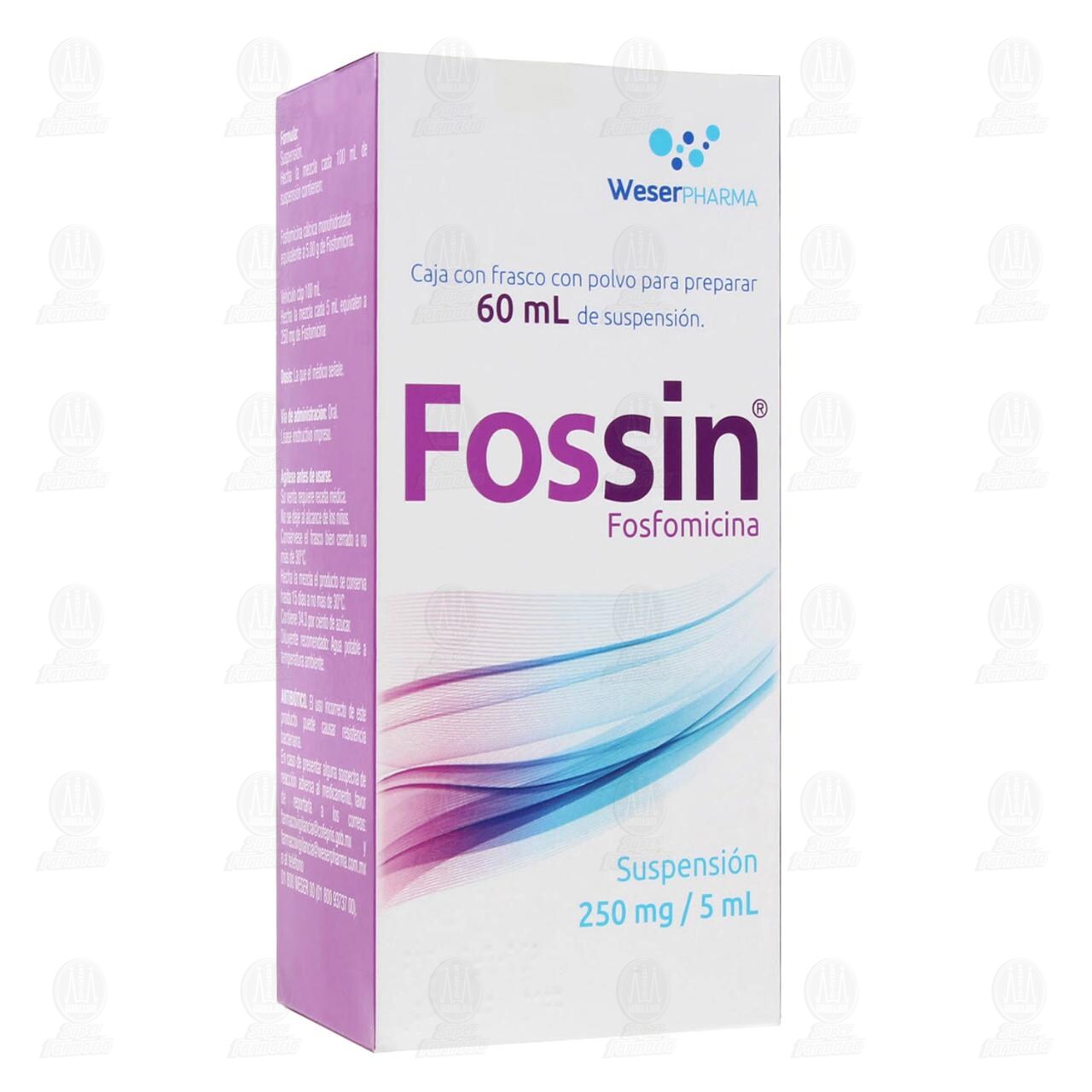 Fossin 250mg/5ml Suspensión, 60 ml. image number 0