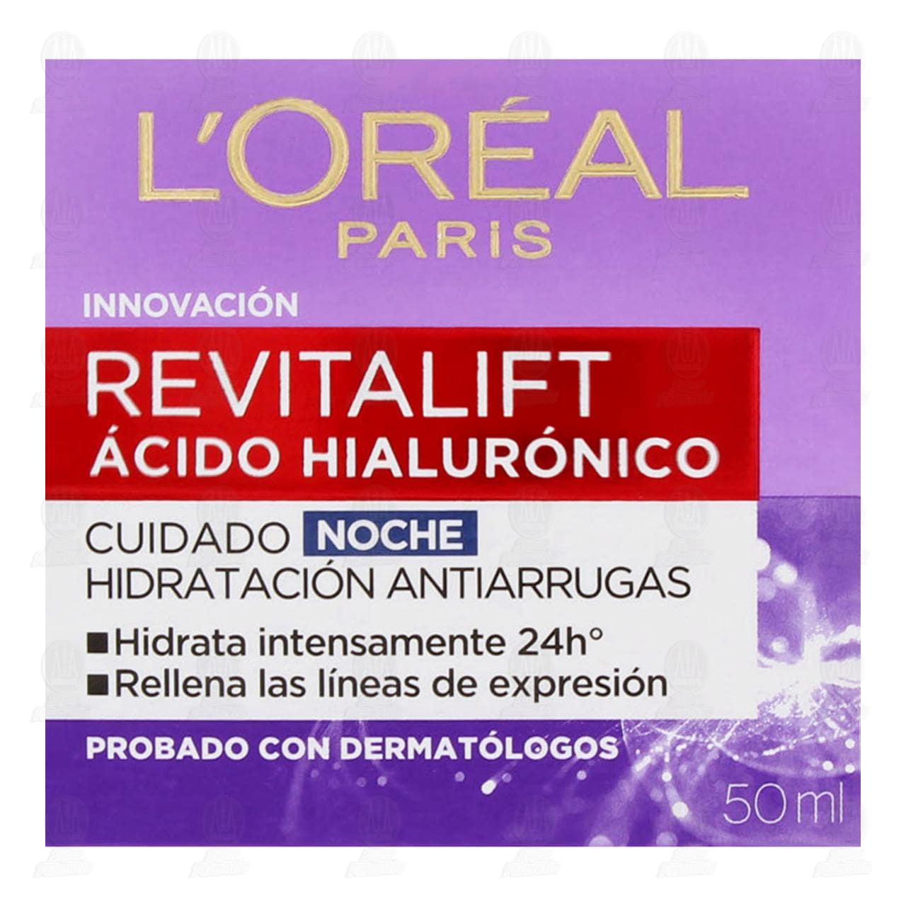 Crema Facial L'Oréal Revitalift Ácido Hialurónico Cuidado Noche, 50 ml. image number 1