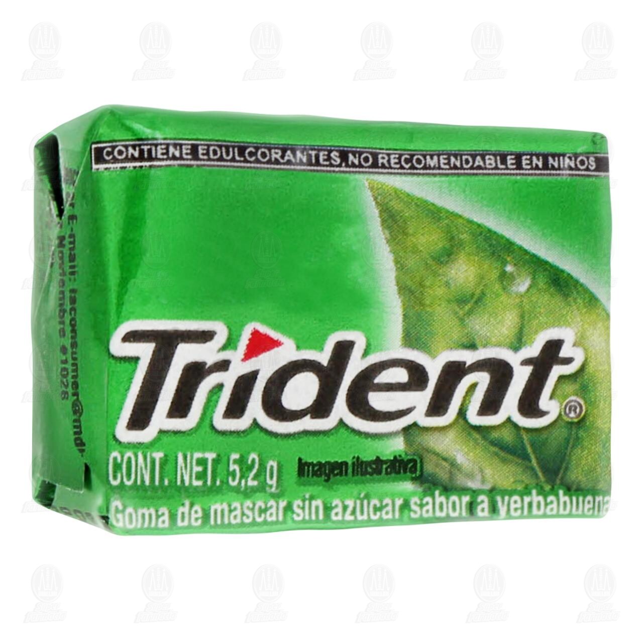Goma de Mascar Trident Sabor Yerbabuena, 5.2 gr. image number 0
