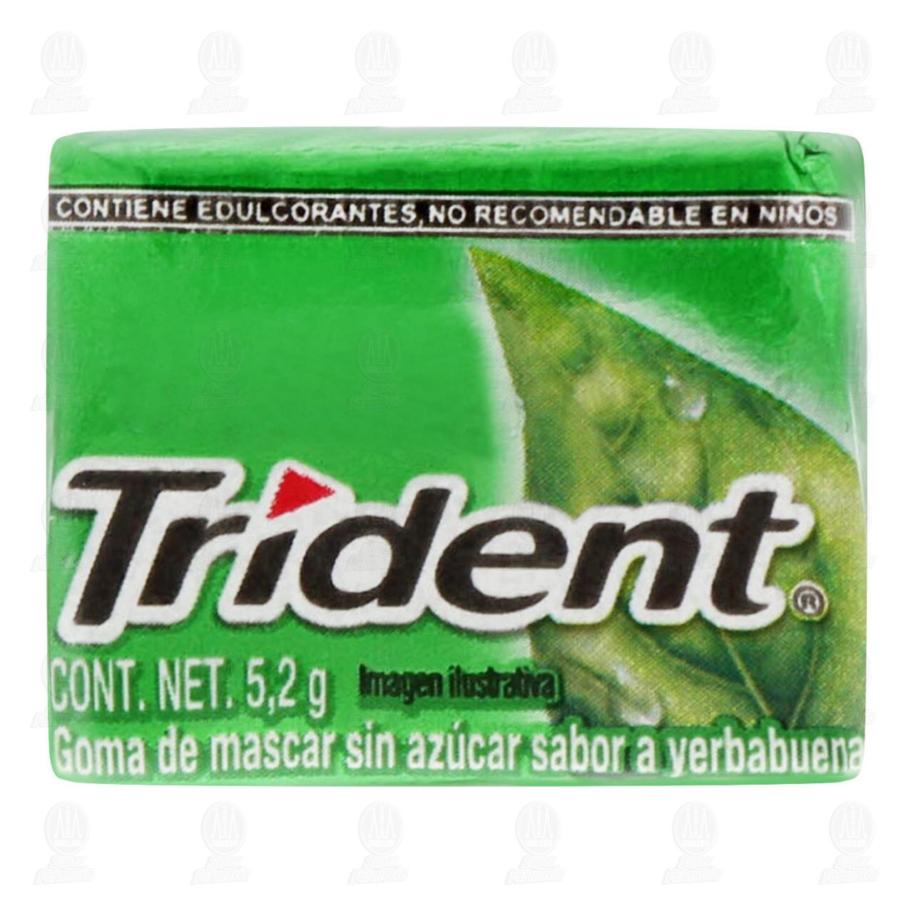 Goma de Mascar Trident Sabor Yerbabuena, 5.2 gr. image number 1
